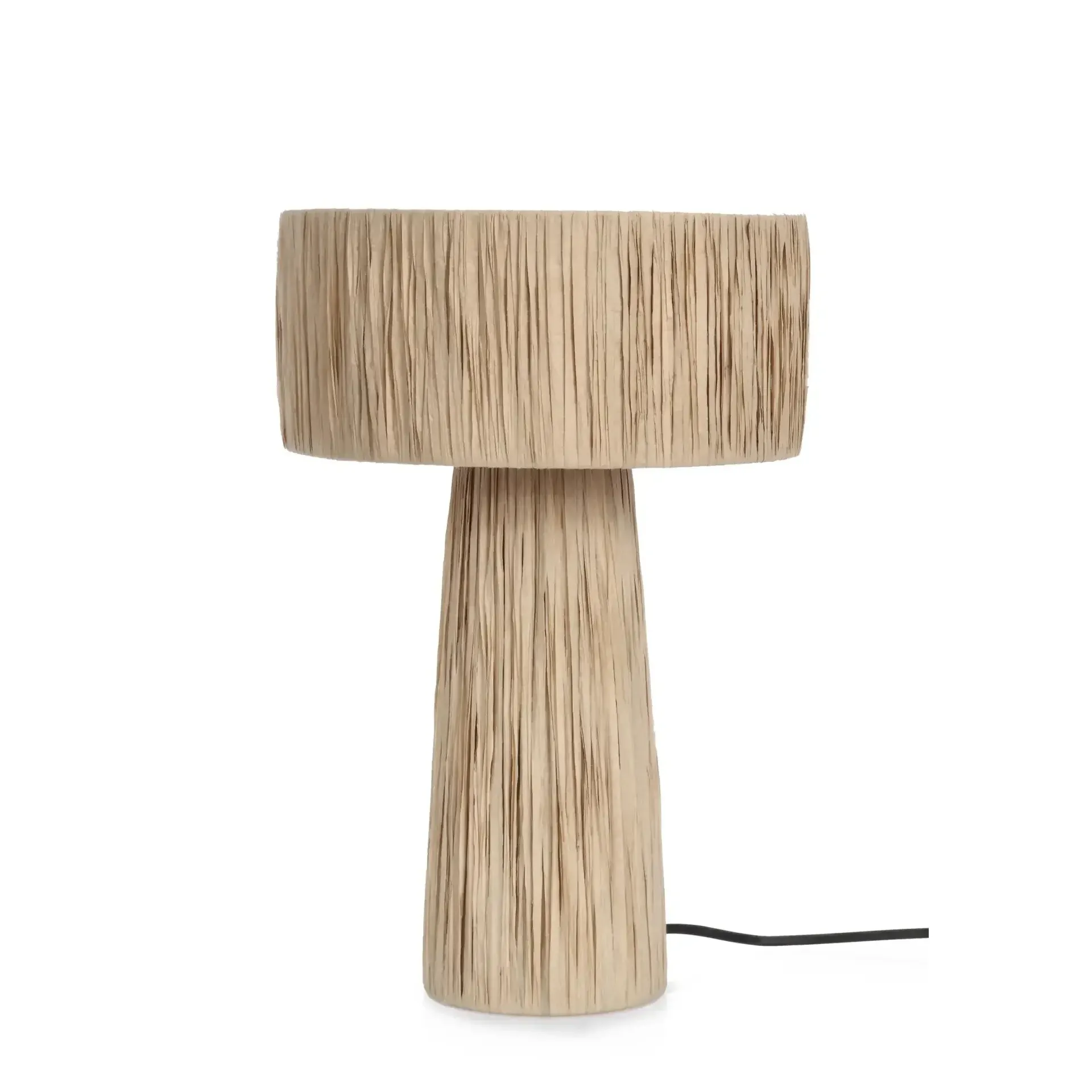 Lampka z naturalnego włókna  KANDA Ø23 Bizzotto brązowy rattanowy