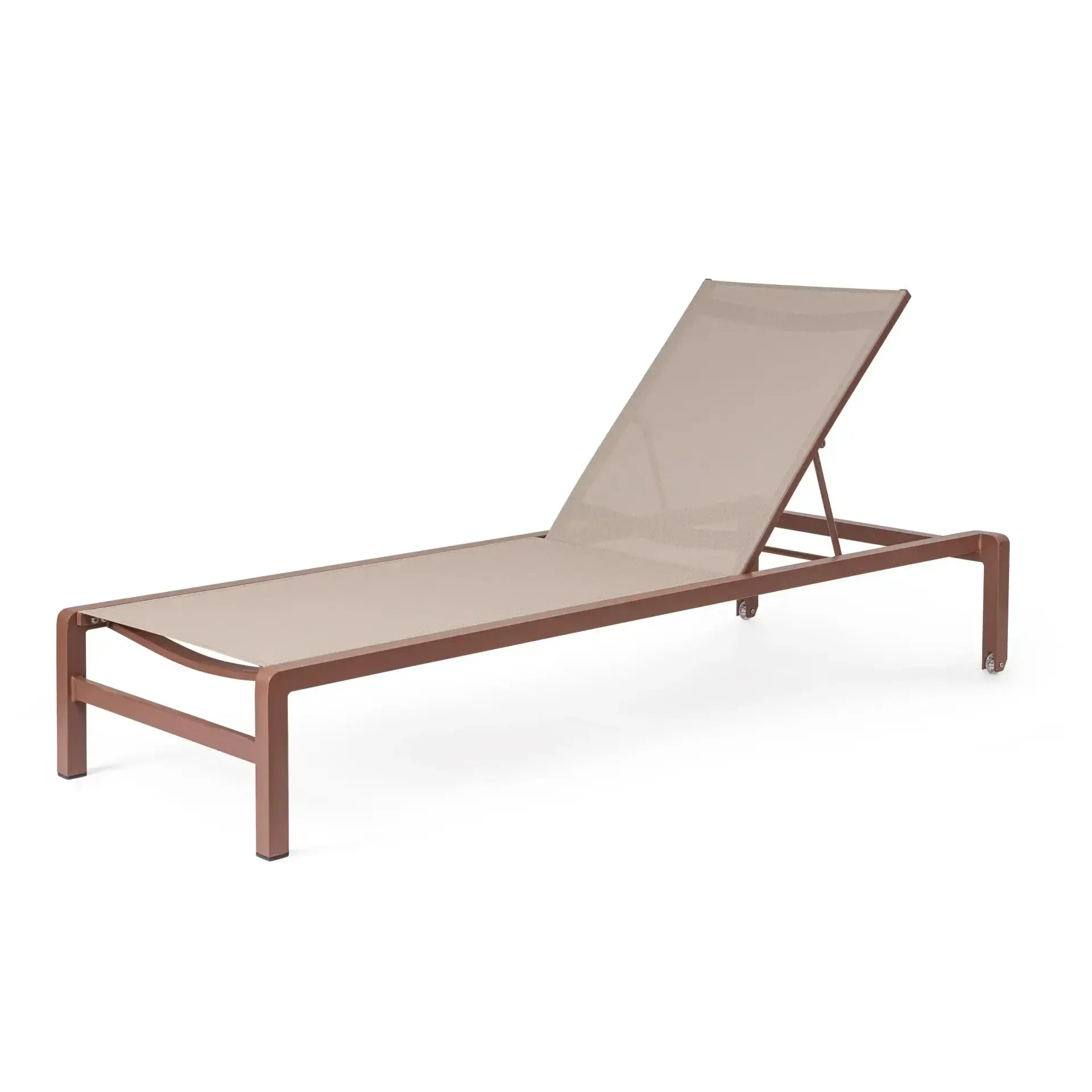 Leżak ogrodowy KONNOR 78x195 Bizzotto brązowy aluminiowy