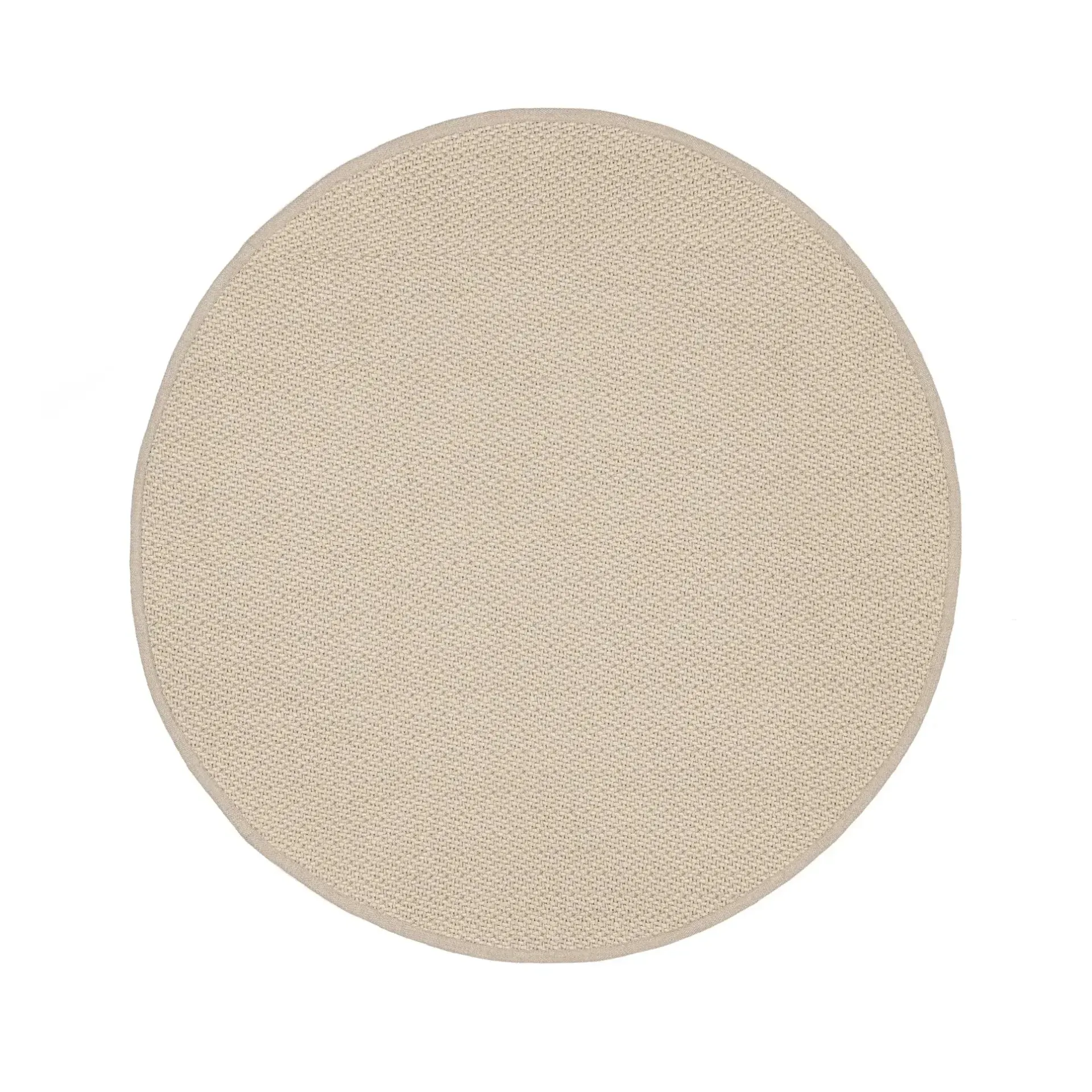 Dywan ręcznie pleciony outdoor SAVAN Ø150 Bizzotto piaskowy polipropylenowy