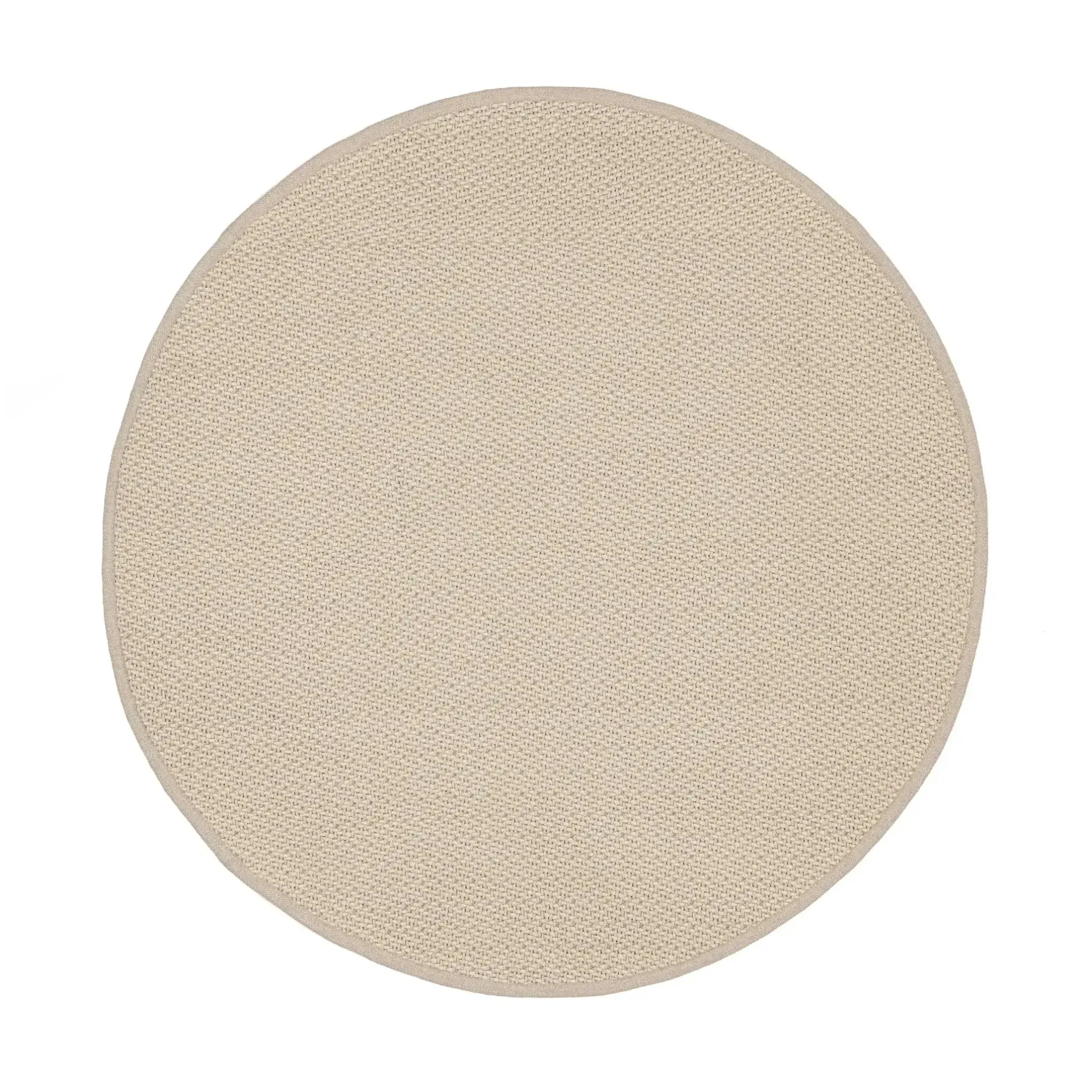 Dywan ręcznie pleciony outdoor SAVAN Ø200 Bizzotto piaskowy polipropylenowy
