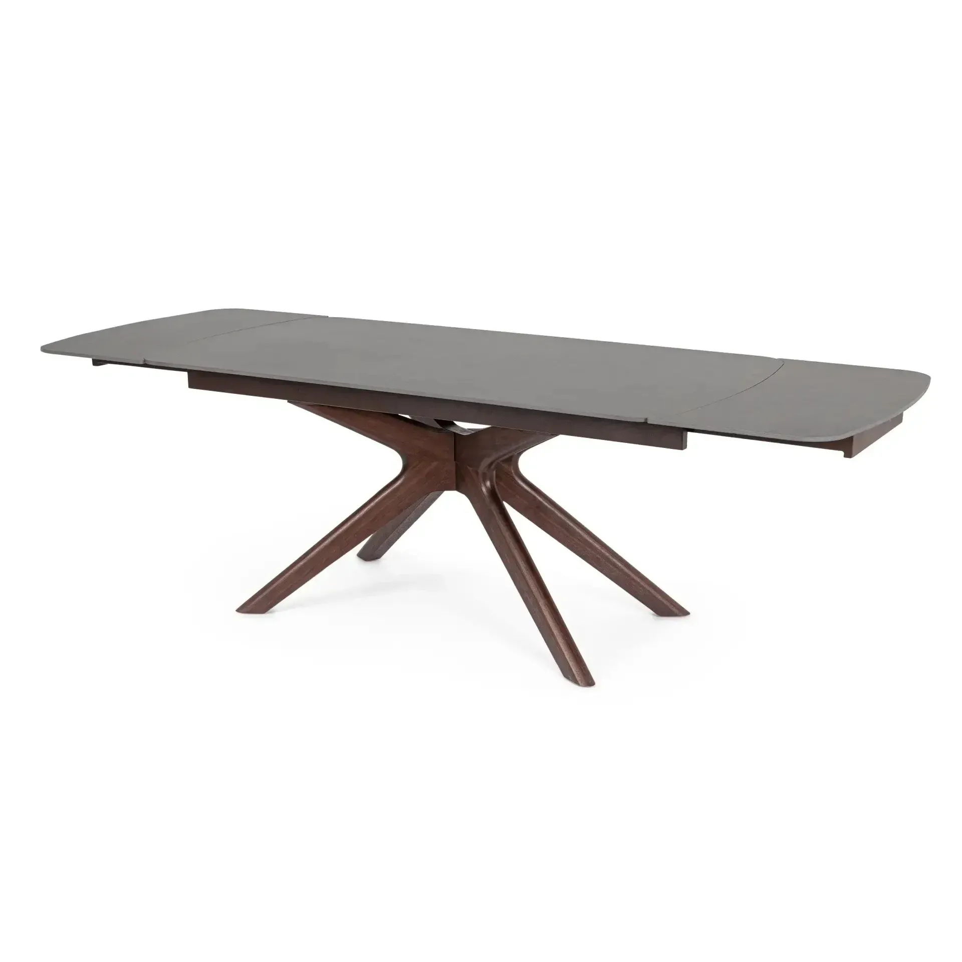 Stół rozkładany MARITTA 170-210-260x90 Bizzotto brązowy stalowo-kamiankowy