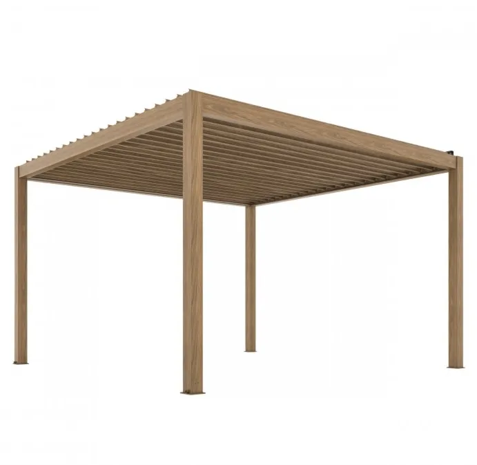 Pergola elektryczna Esti&Esta LUXE 3X4 drewno z LED