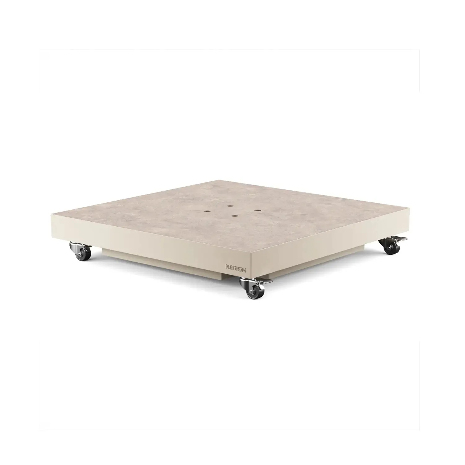 Podstawa do parasola napełniana piaskiem 81x81 - 90 kg PLATINUM piaskowa