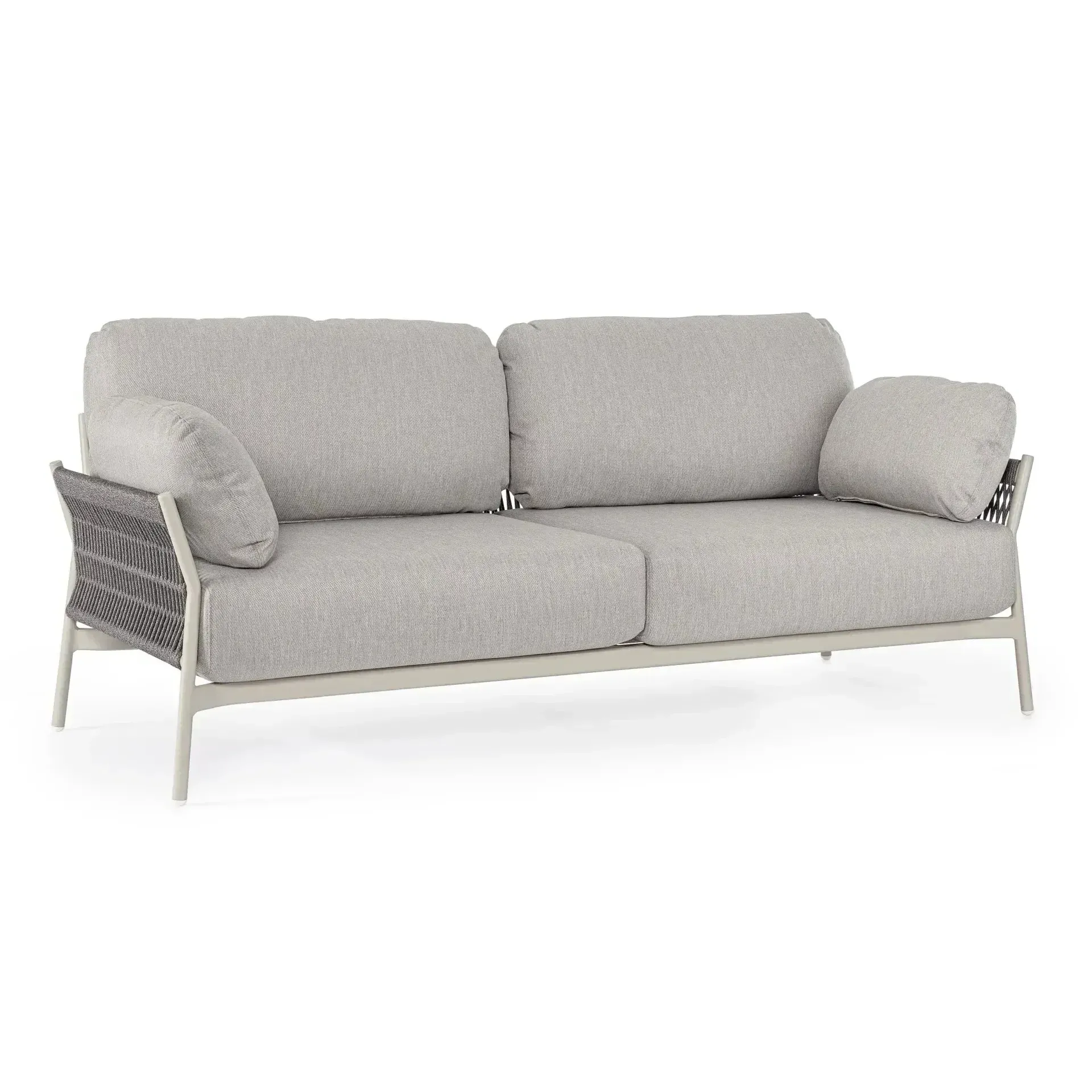 Sofa ogrodowa Primavera 2-osobowa 183x82 Bolzano biała aluminiowa