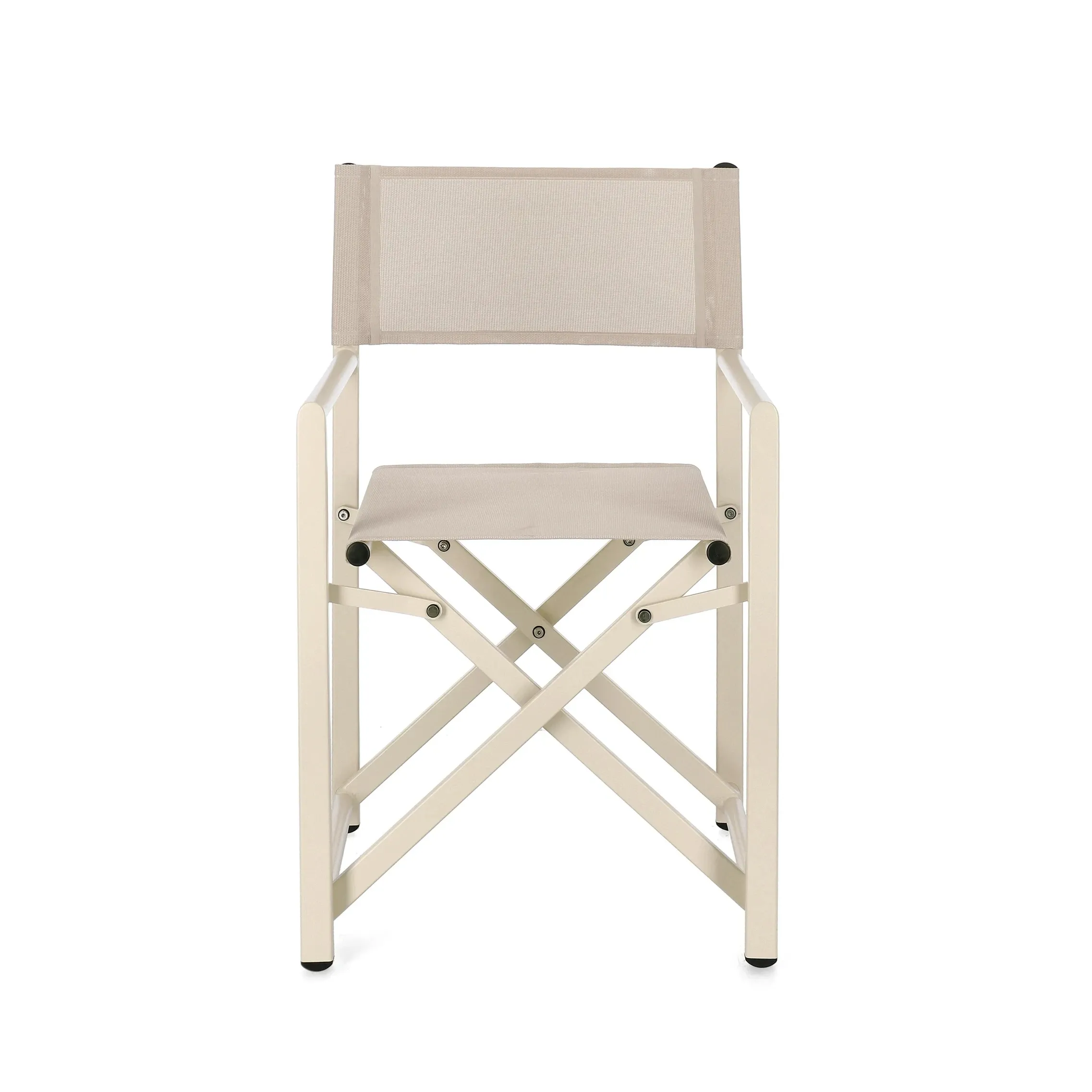 Krzesło reżyserskie Tyrian 56x48 Bolzano beżowe aluminium textiline