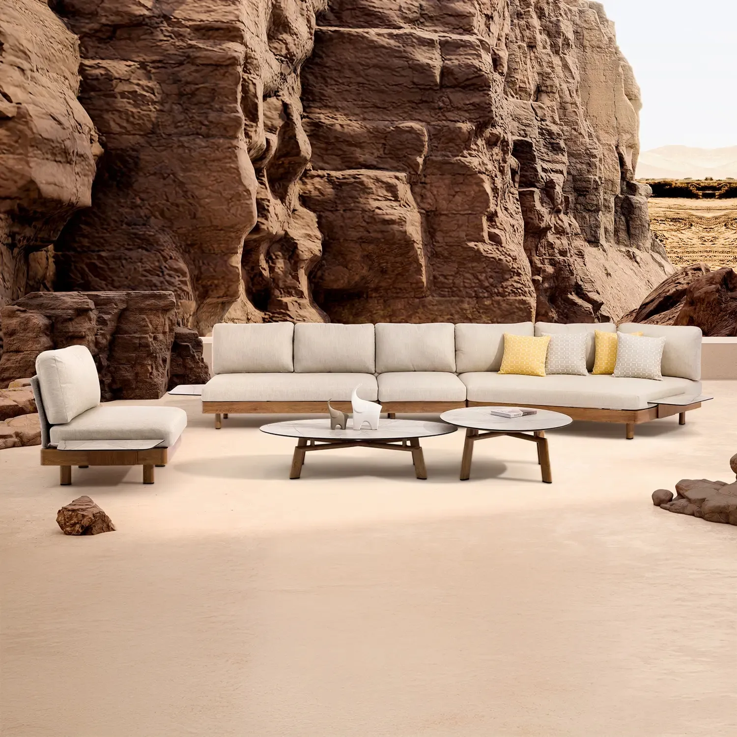 Zestaw mebli ogrodowych Lounge II Couture Jardin aluminium