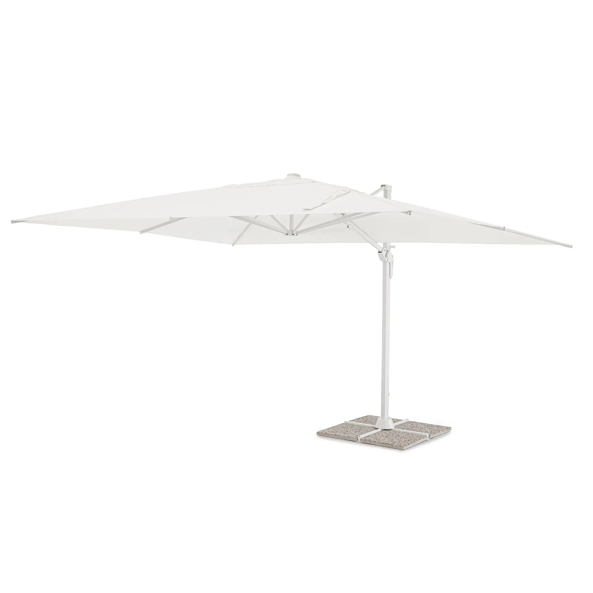 Parasol ogrodowy Vesta 400x300 Bolzano biały aluminium