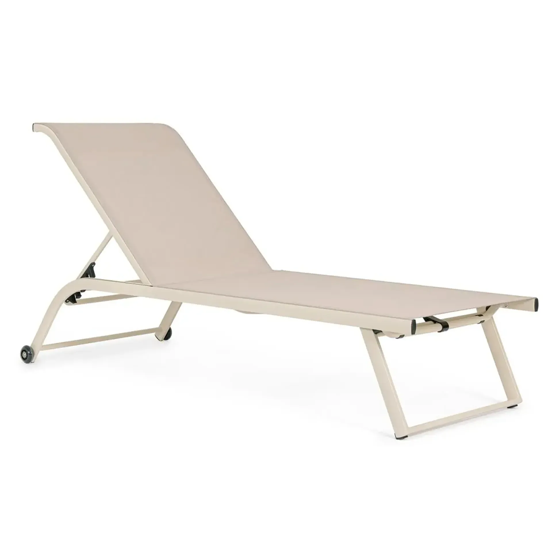 Leżak do opalania Taylor 70x182 beżowy aluminium/textiline