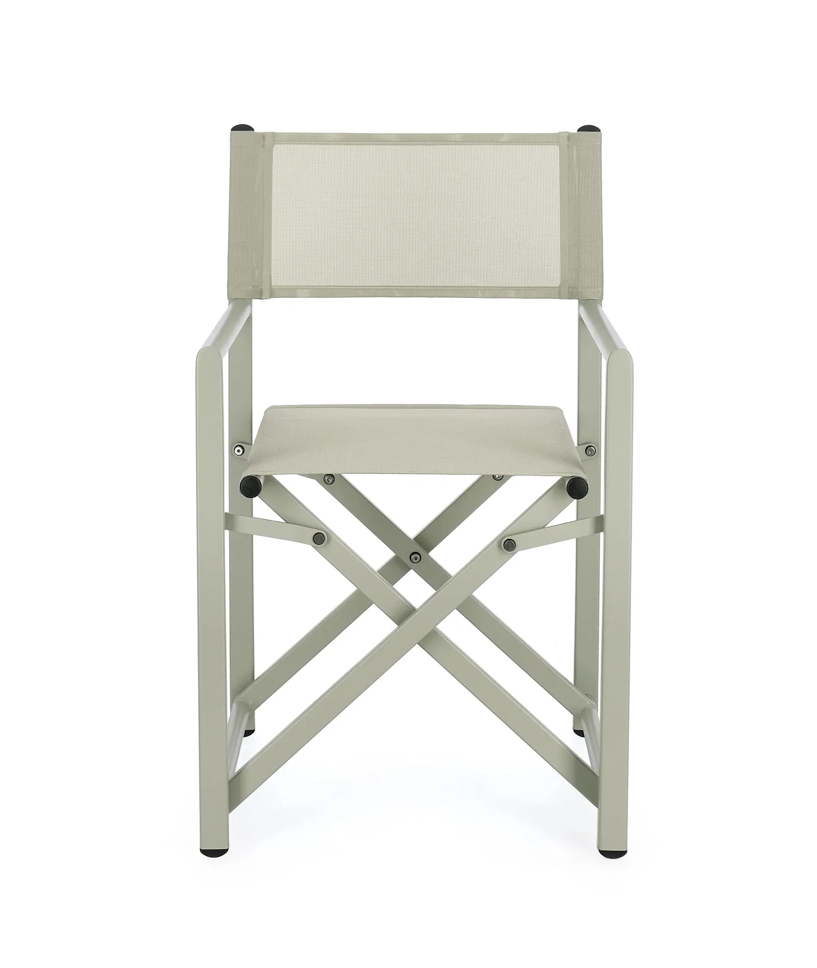 Krzesło reżyserskie ogrodowe Tyrian 56x48 Bolzano oliwkowe aluminium textiline