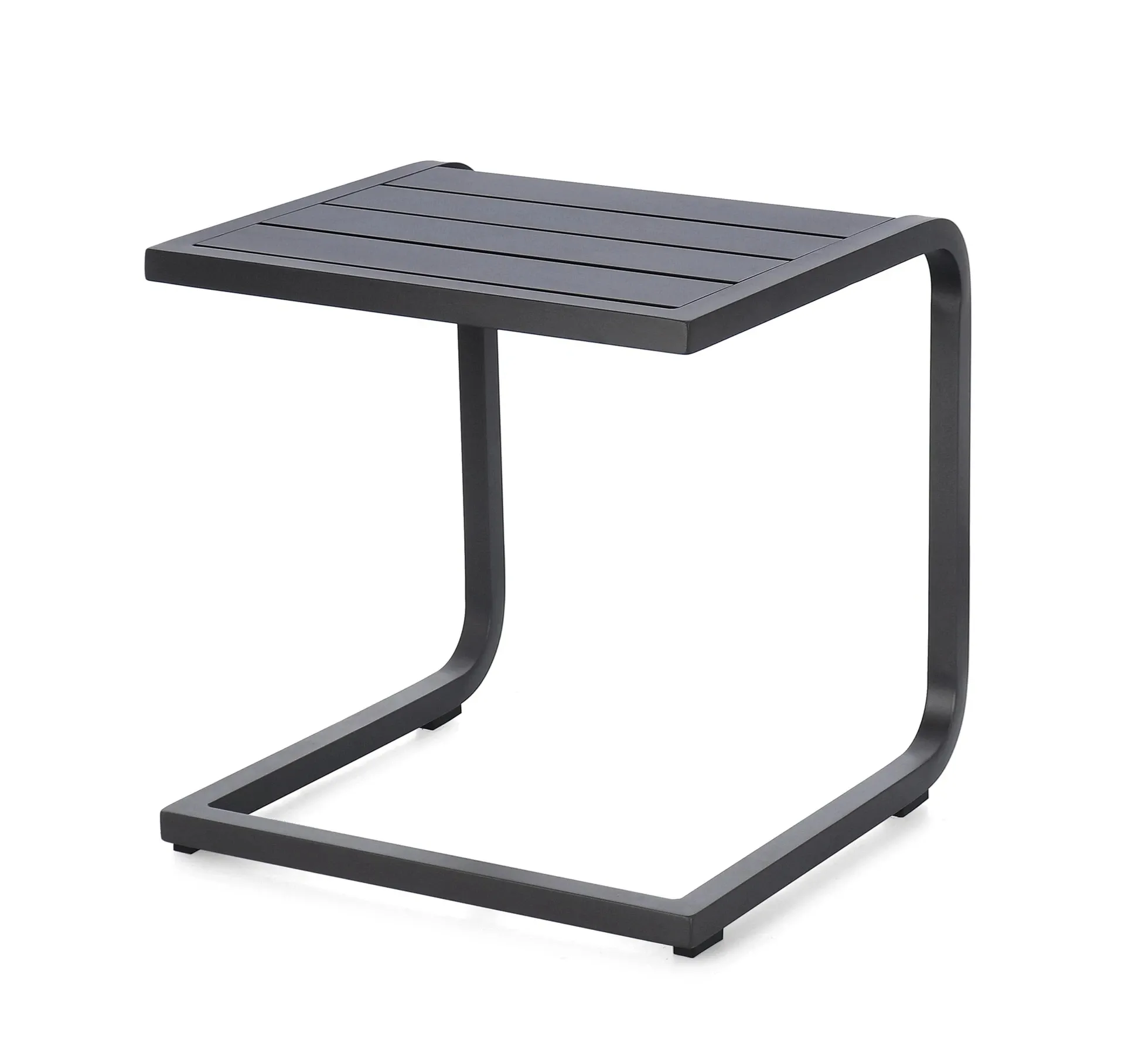 Stolik kawowy ogrodowy Taylor Bizzotto 40x40 grafitowy aluminium