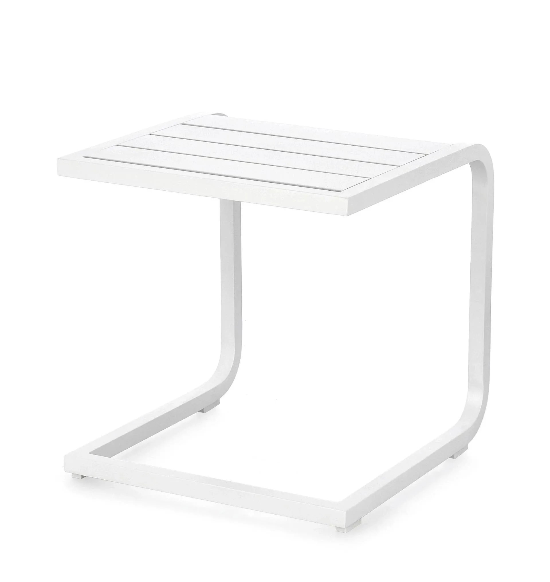 Stolik kawowy ogrodowy Taylor Bizzotto 40x40 biały aluminium