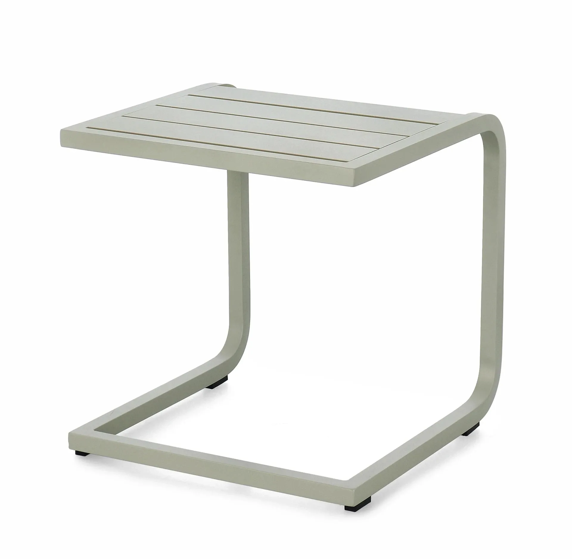 Stolik kawowy ogrodowy Taylor Breeze Bizzotto 40x40 oliwkowy aluminium