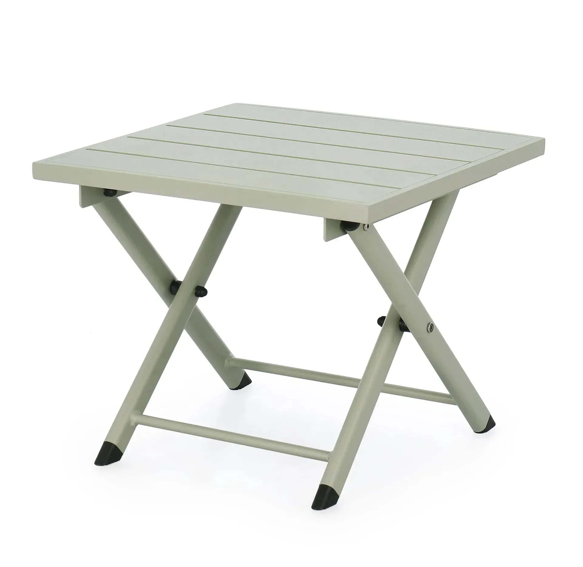 Stolik kawowy składany Taylor breeze Bizzotto 44x43 oliwkowy aluminium