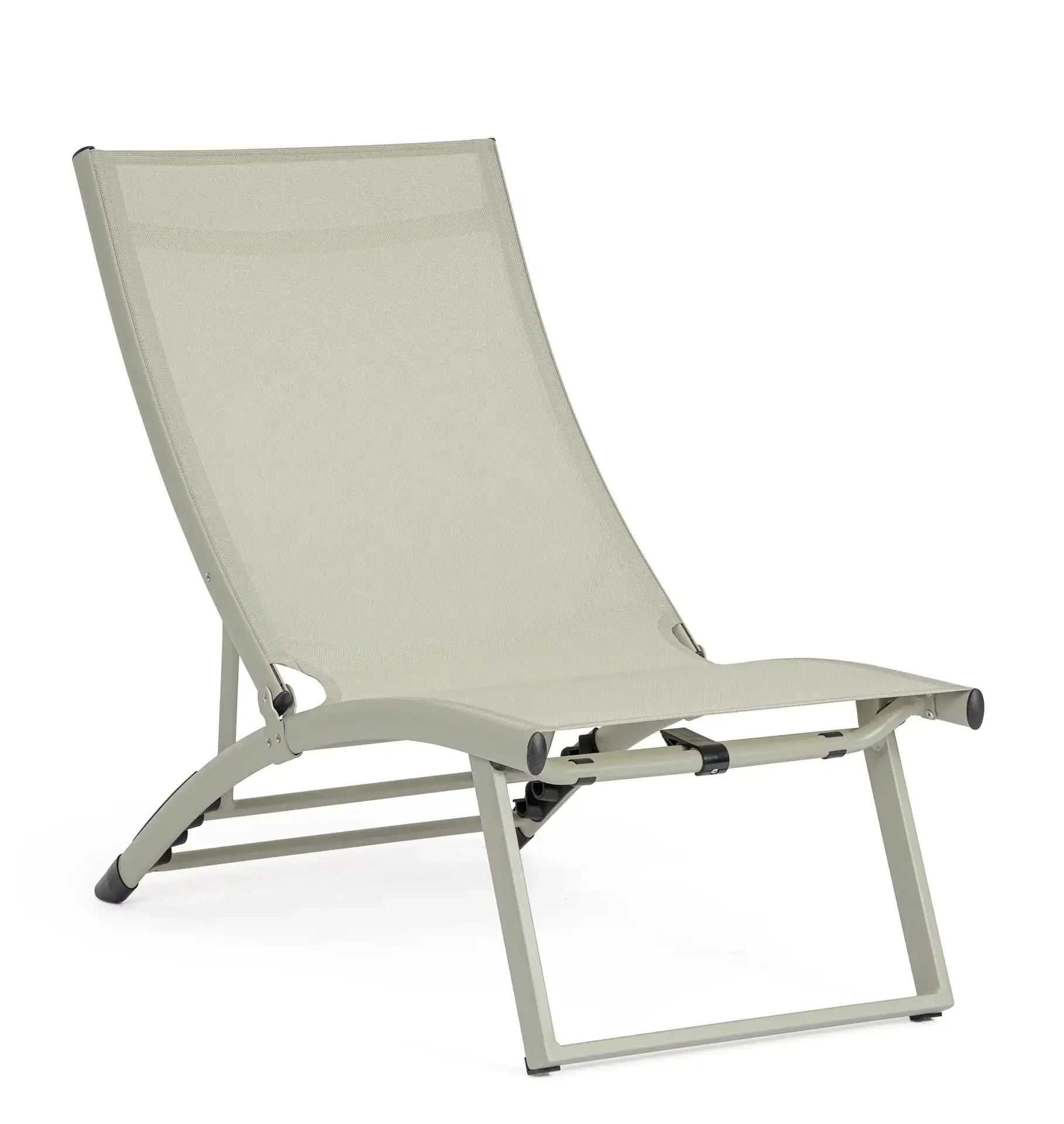 Fotel wypoczynkowy rozkładany Tyrian 53x167 Bolzano oliwkowy aluminium