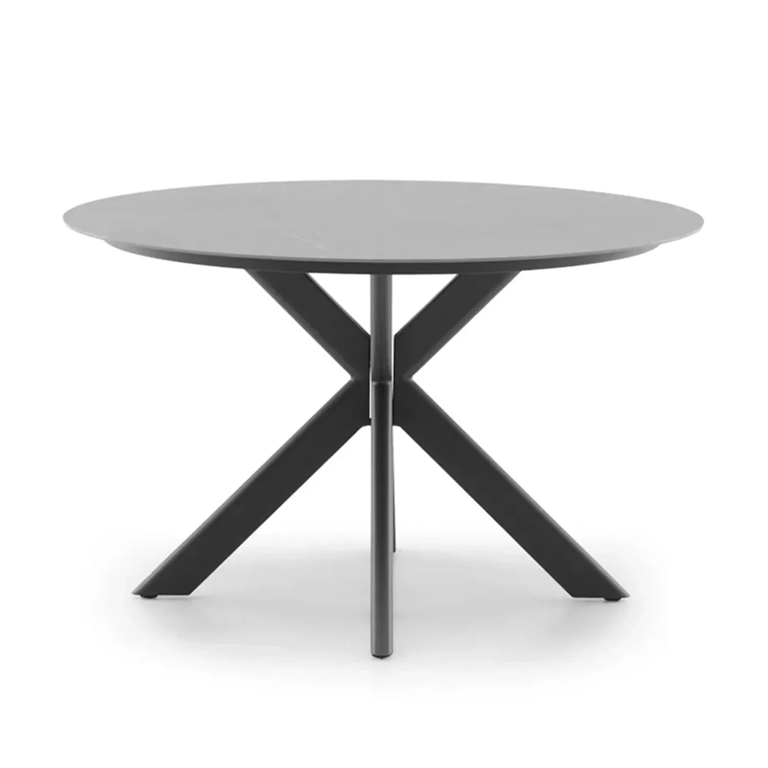 Lugo MOKKA okrągły stół Ø120 Zumm antracyt aluminium