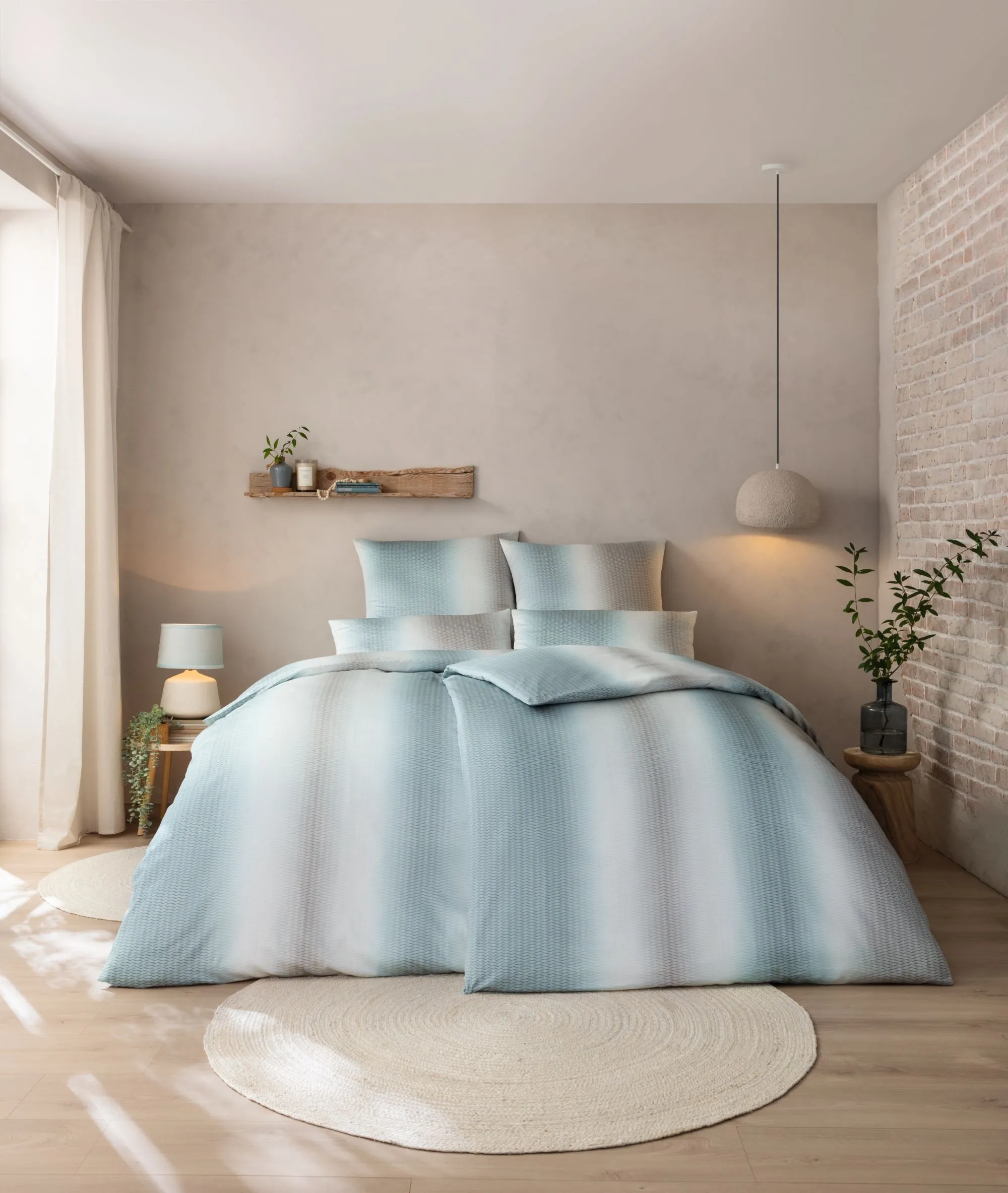 Pościel Estella 1028/080 Caspian Satyna De Lux 160x200cm 5 części