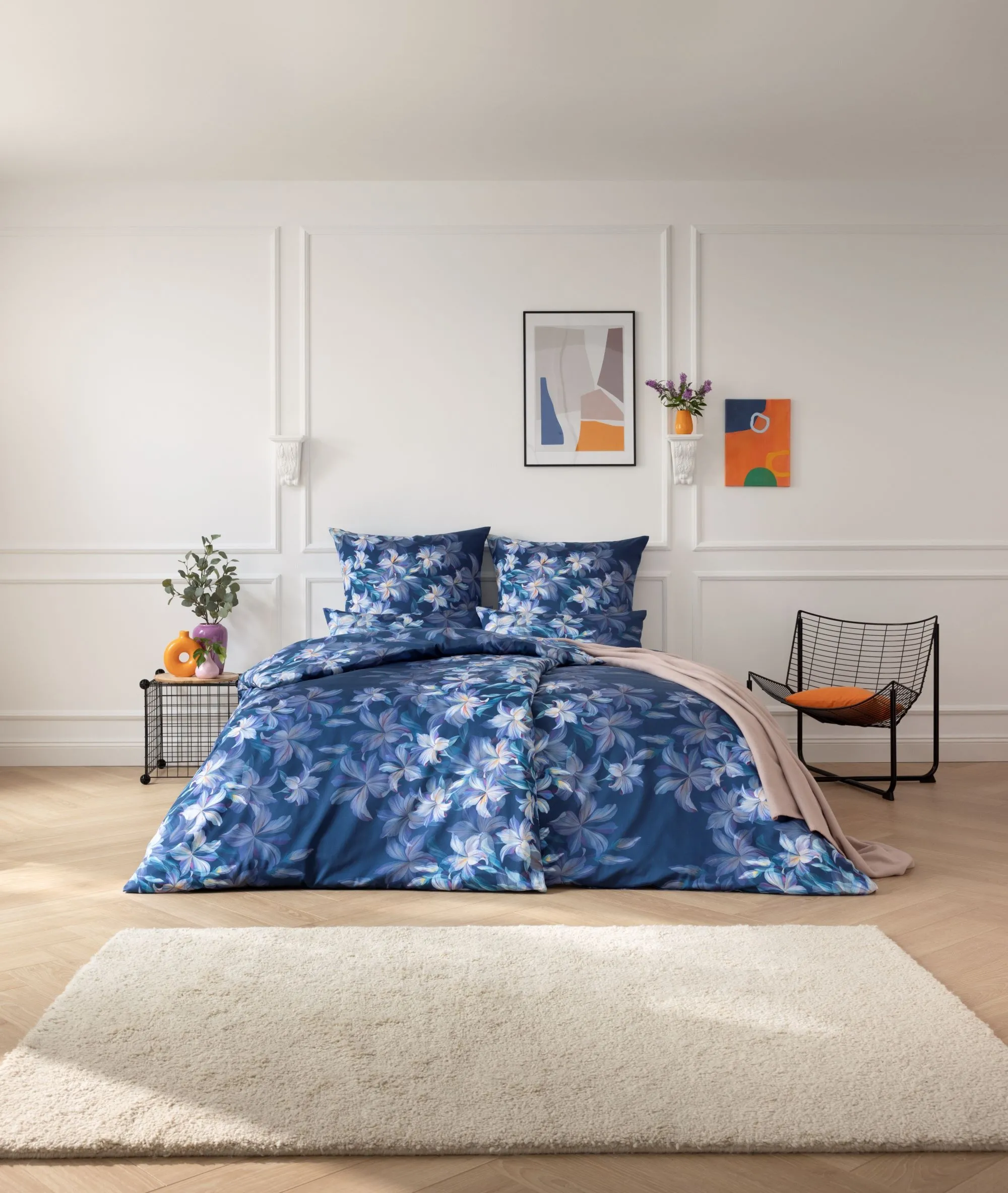 Pościel Estella 1029/606 Katalina Satyna De Lux 140x200cm 3 części