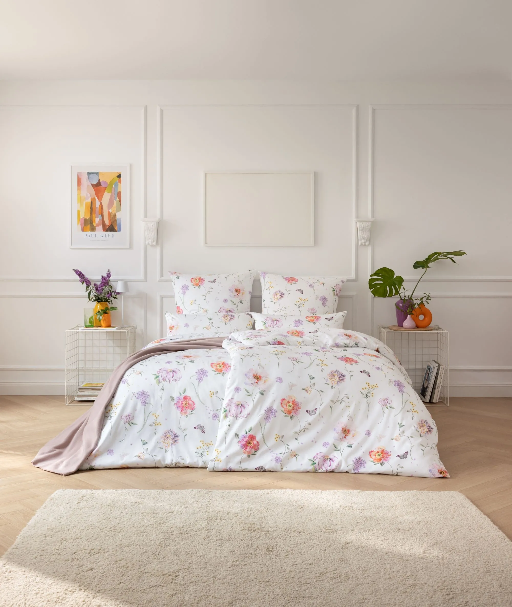 Pościel Estella 1030/985 Aluna Satyna De Lux 140x200cm 3 części