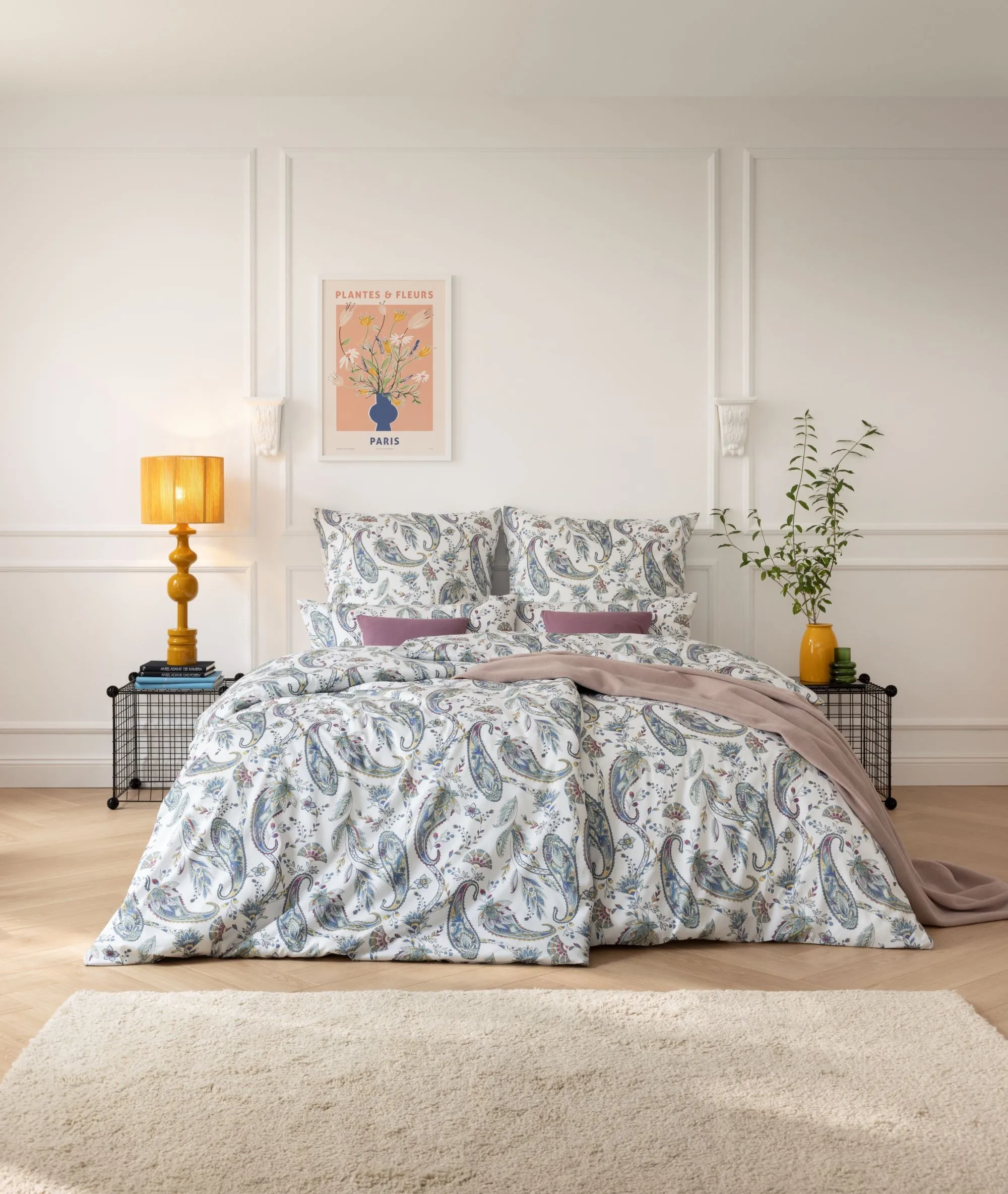 Pościel Estella 2179/985 Dariana Satyna Szwajcarska 200x220cm 5 części