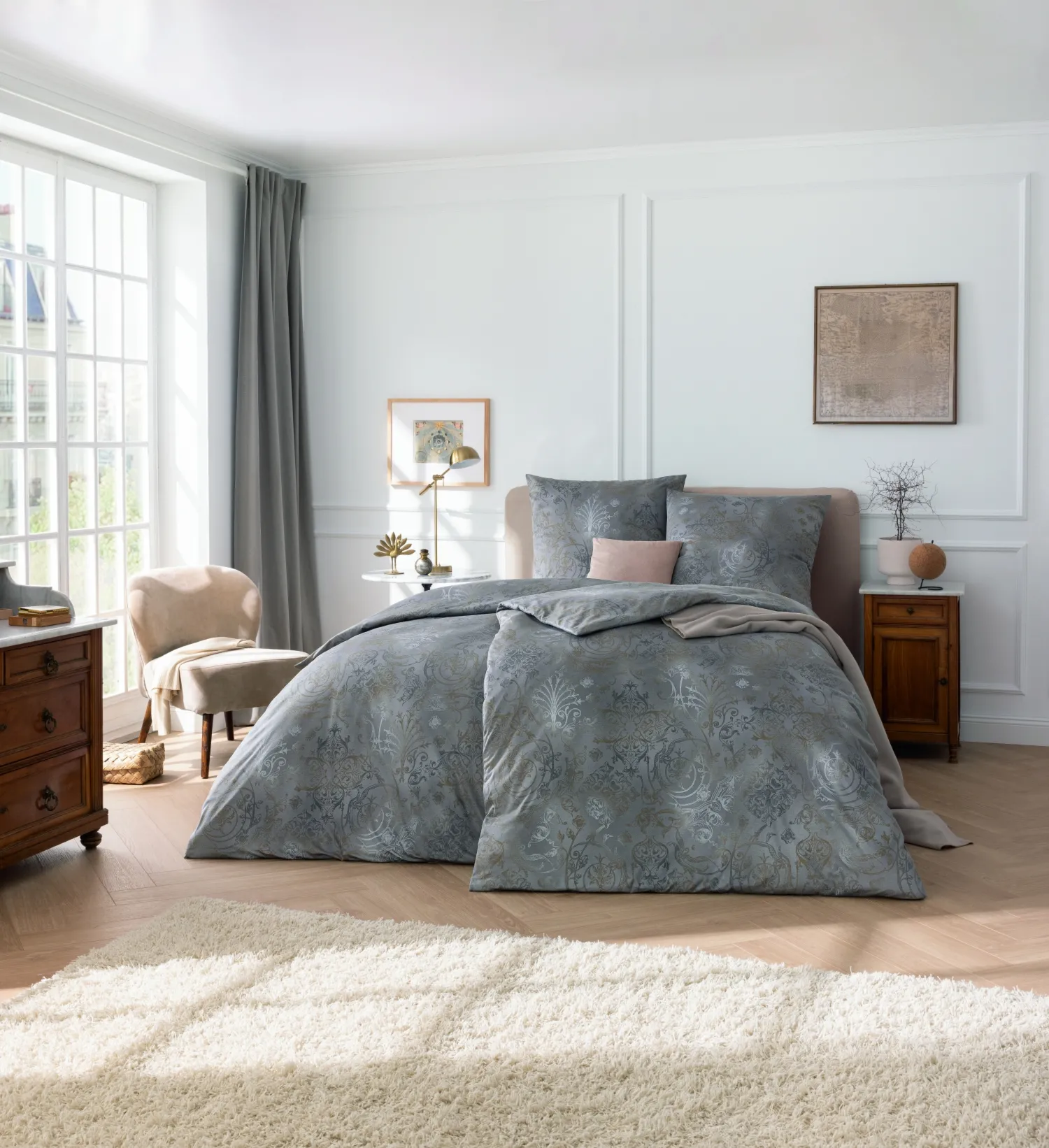 Pościel Estella 6174/810 Gregorio Mako Interlock Jersey 160x200cm 3 części