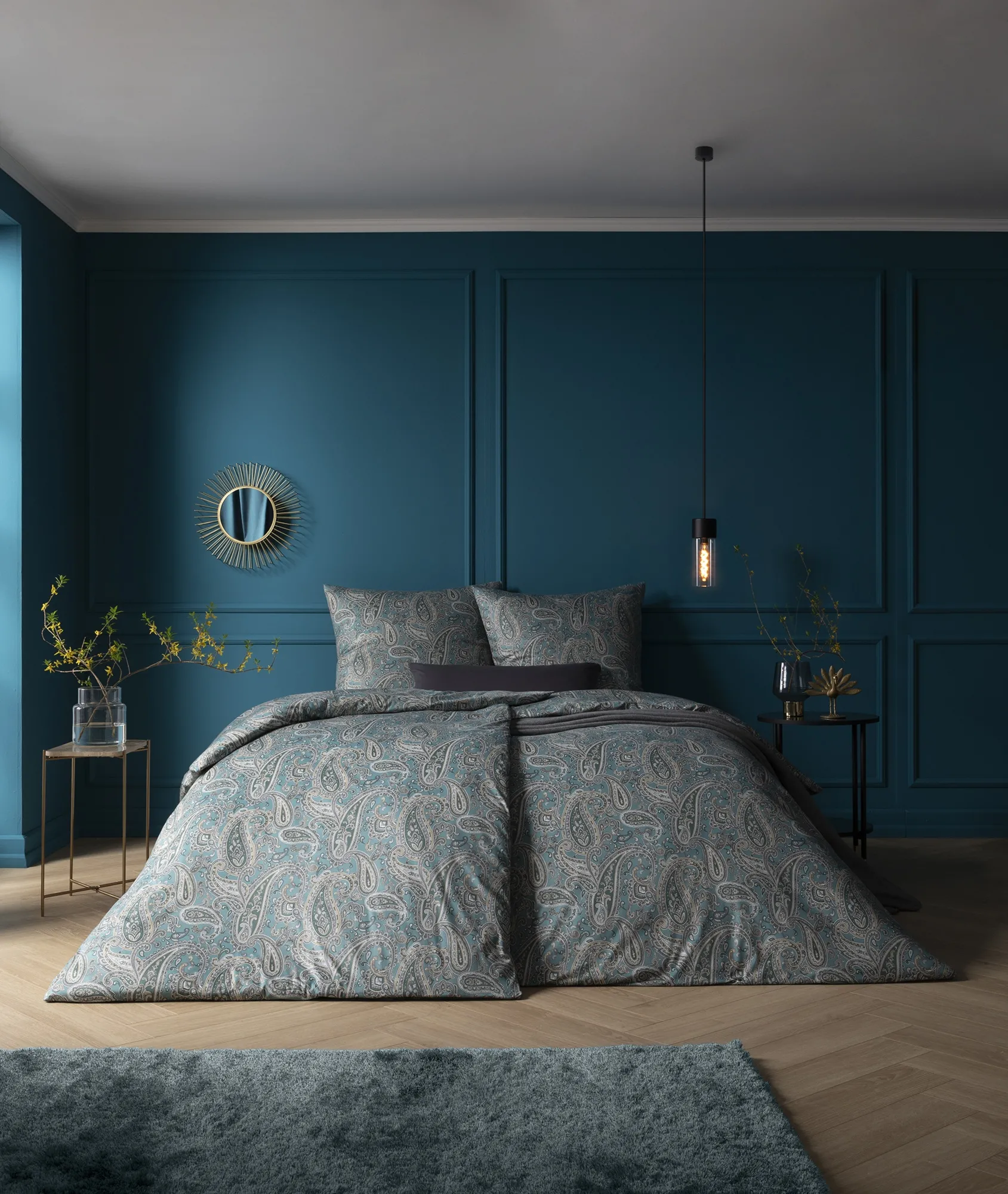 Pościel Estella 6321/532 Hannah Mako Interlock Jersey 160x200cm 3 części