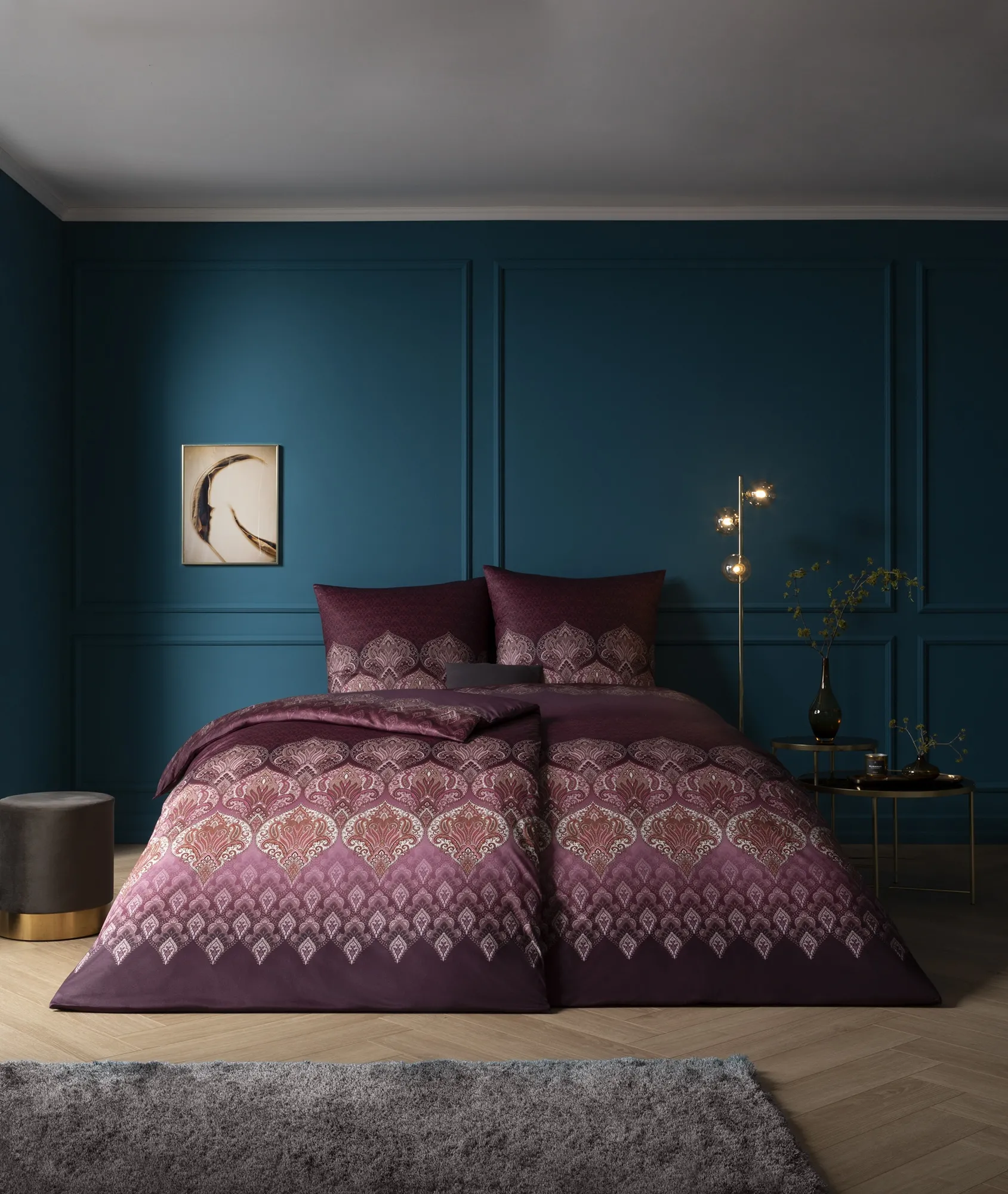 Pościel Estella 6347/670 Sophia Mako Interlock Jersey 160x200cm 3 części