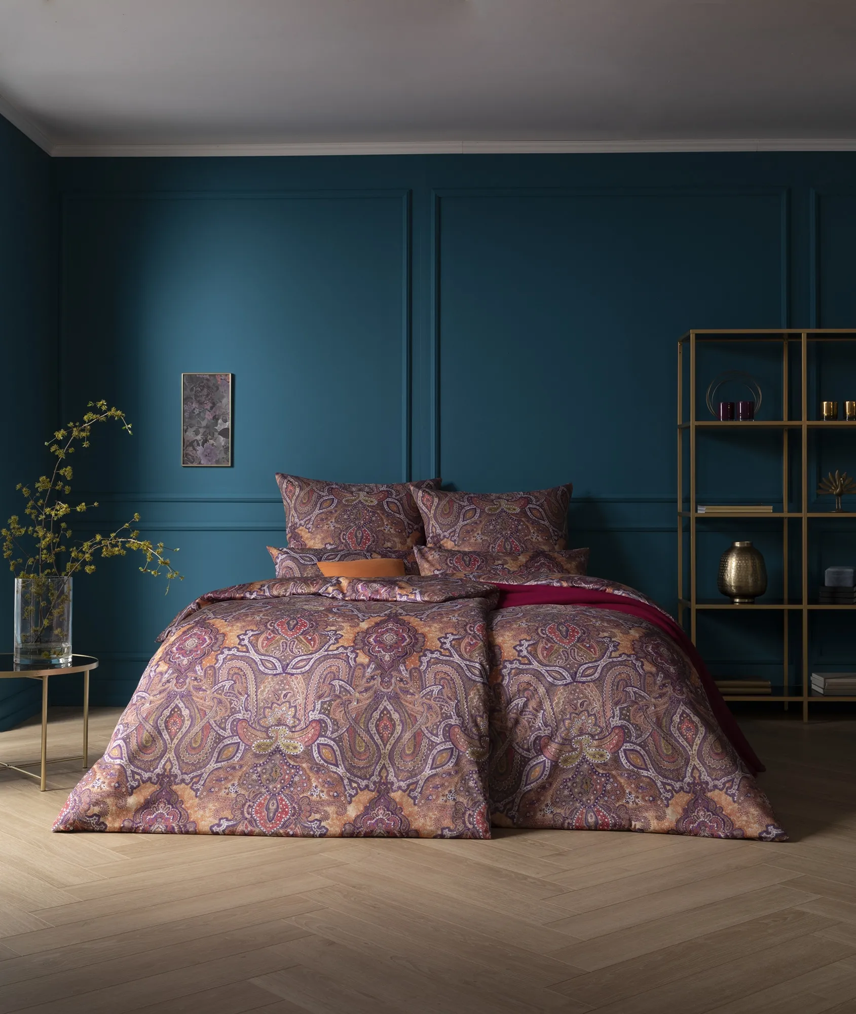 Pościel Estella 7952/395 Fernanda Mako Satyna 200x220cm 5 części