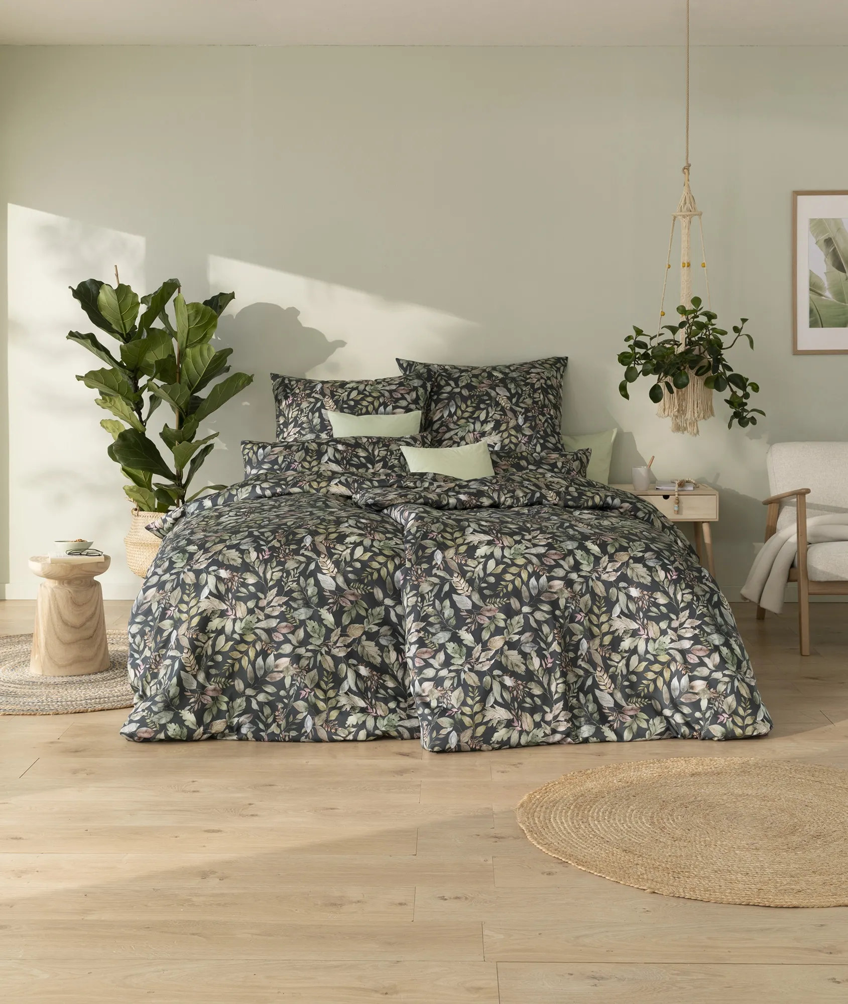 Pościel Estella 7956/920 Nadia Mako Satyna 140x200cm 3 części