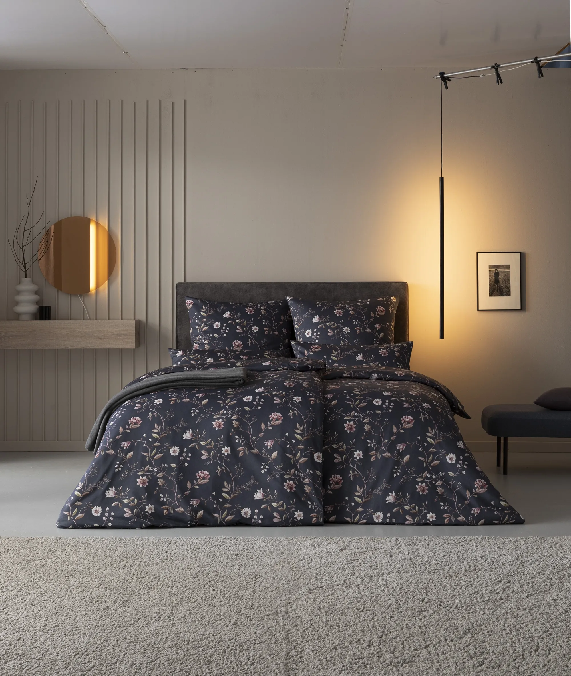 Pościel Estella 7957/606 Linda Mako Satyna 160x200cm 5 części