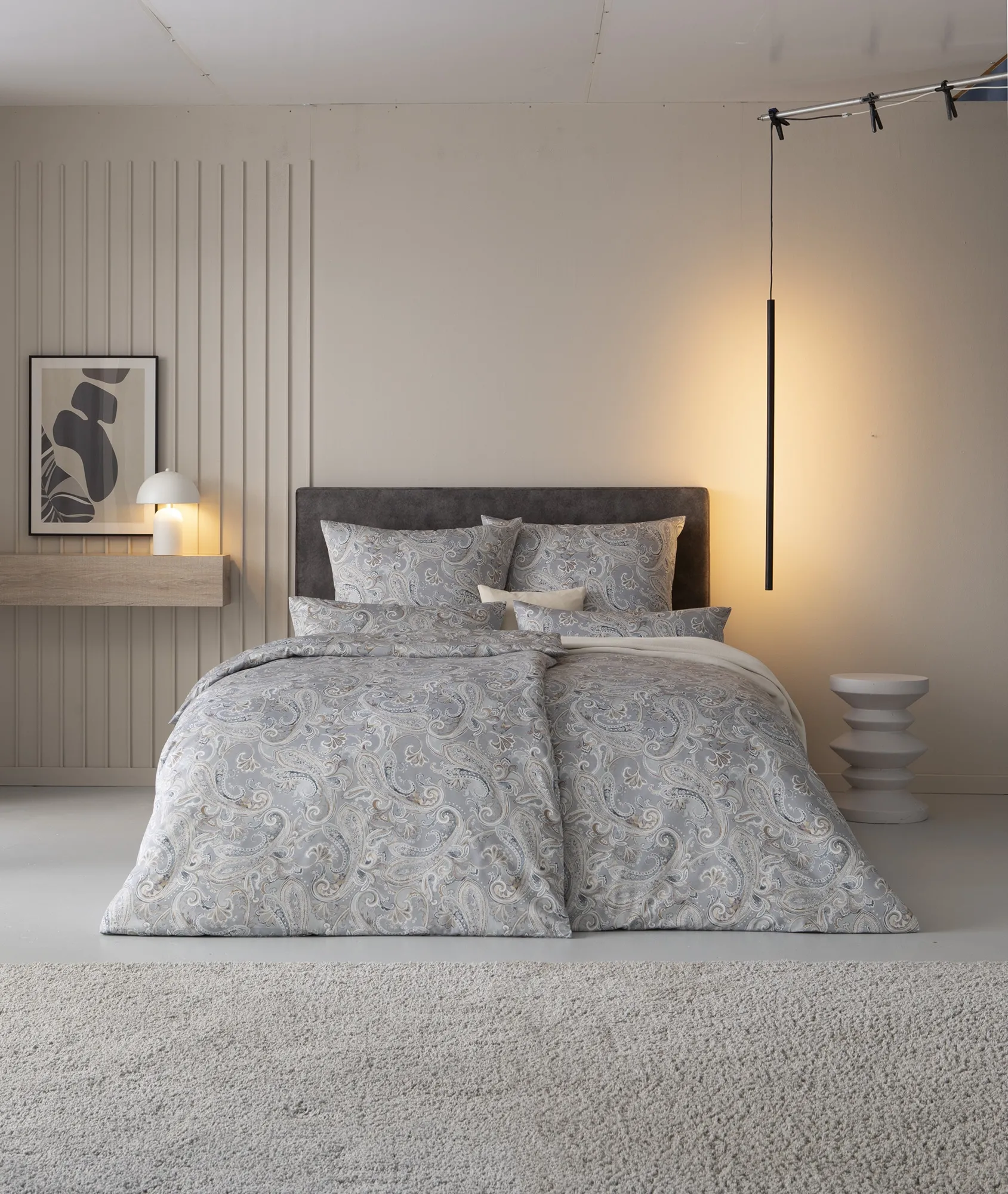 Pościel Estella 7958/810 Diana Mako Satyna 200x220cm 5 części