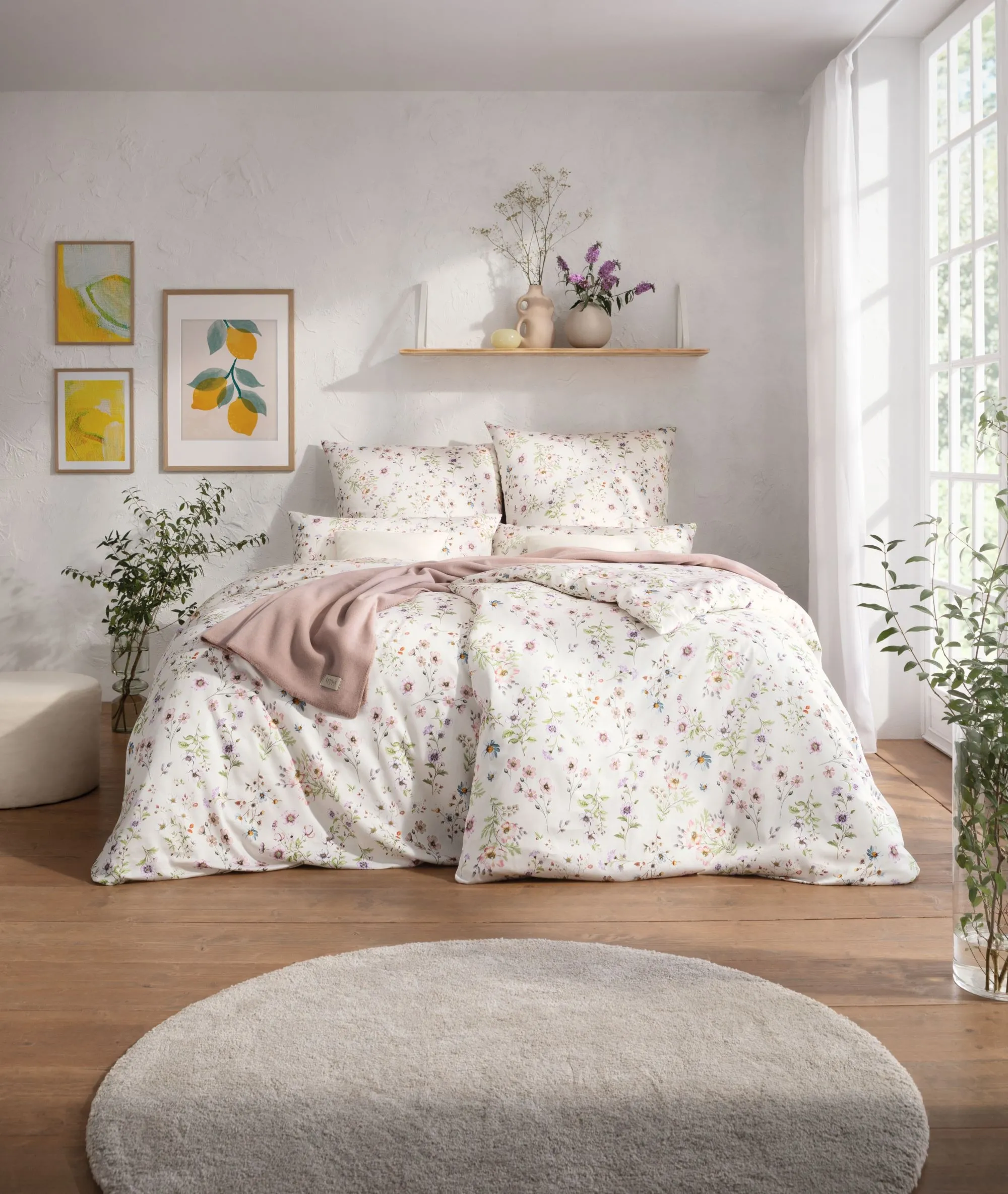 Pościel Estella 7962/110 Petra Mako Satyna 200x220cm 5 części