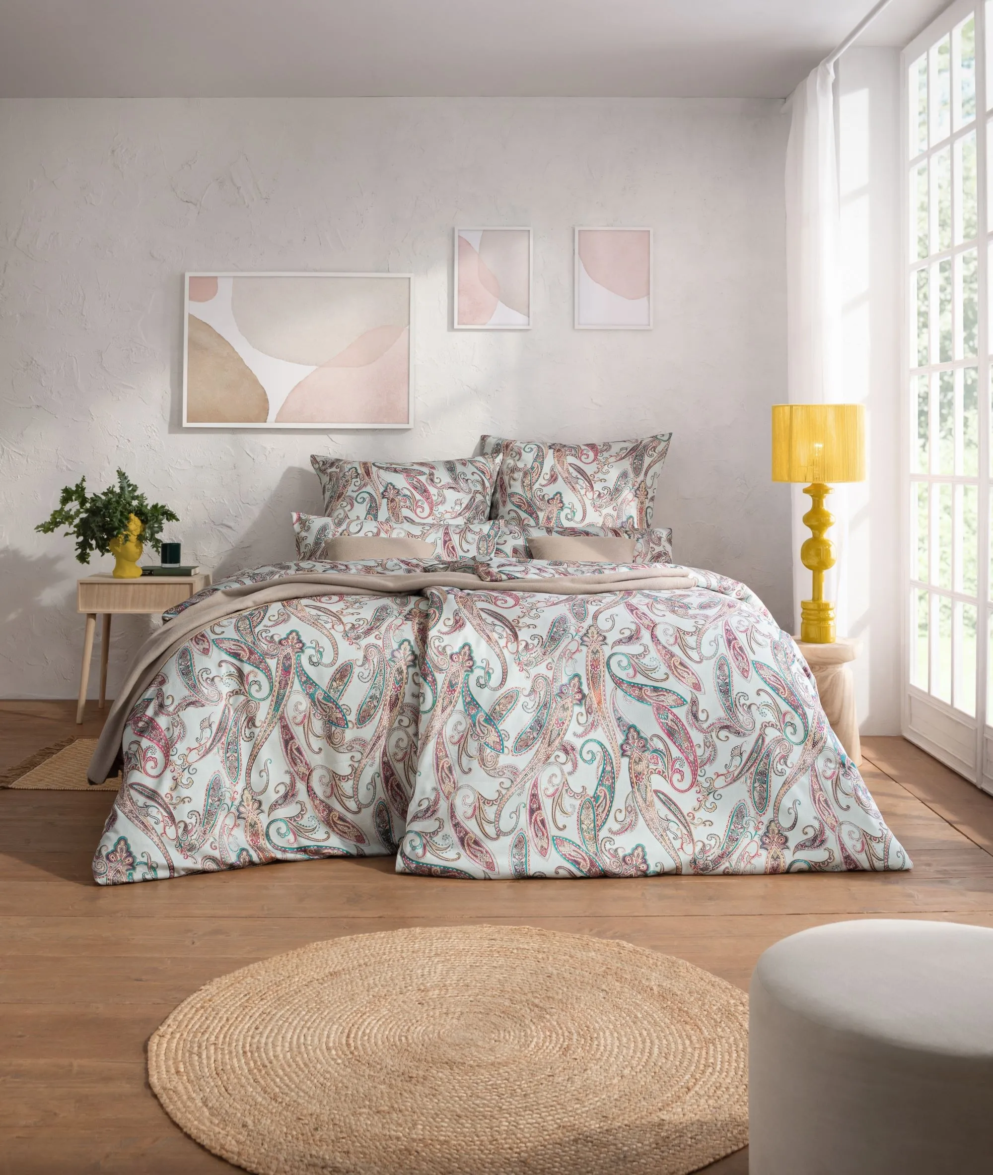 Pościel Estella 7964/530 Adora Mako Satyna 160x200cm 5 części