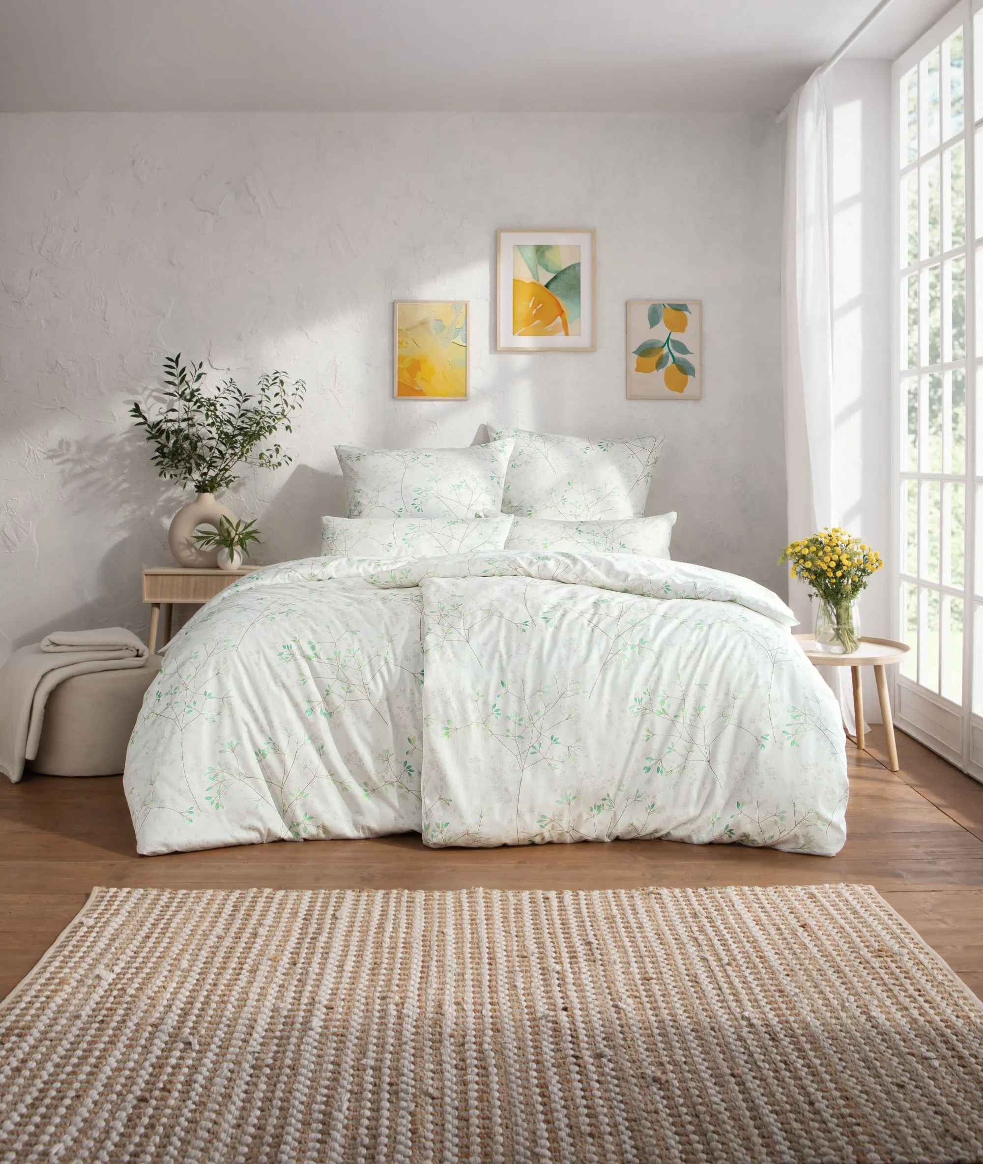 Pościel Estella 7965/565 Svenja Mako Satyna 160x200cm 5 części