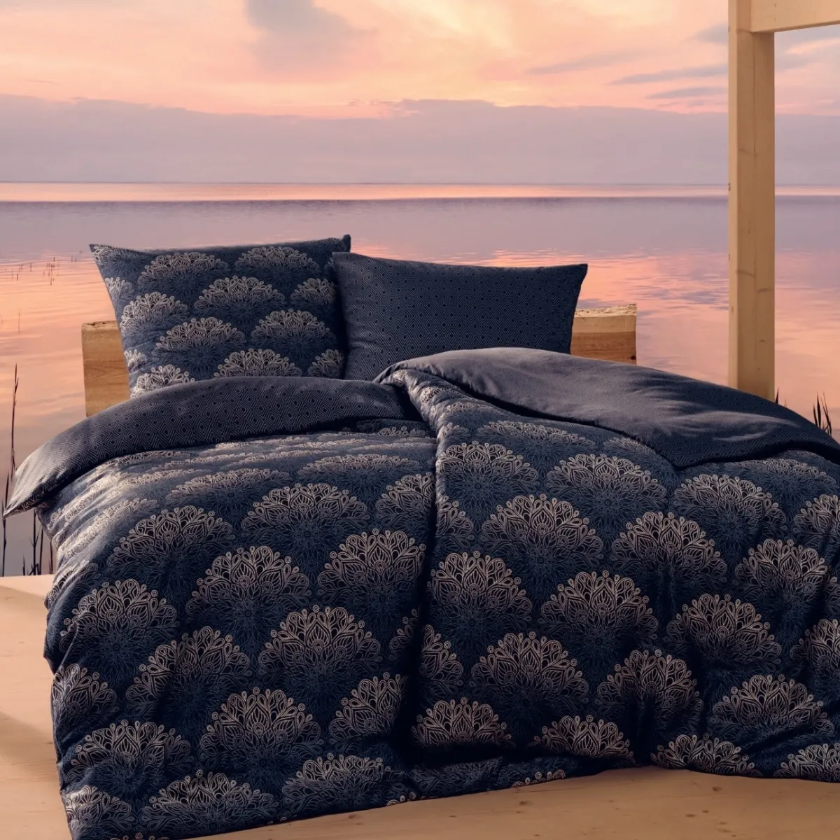 Pościel Estella 3404/606 Azamor Bio Bawełna 160x200cm 3 części