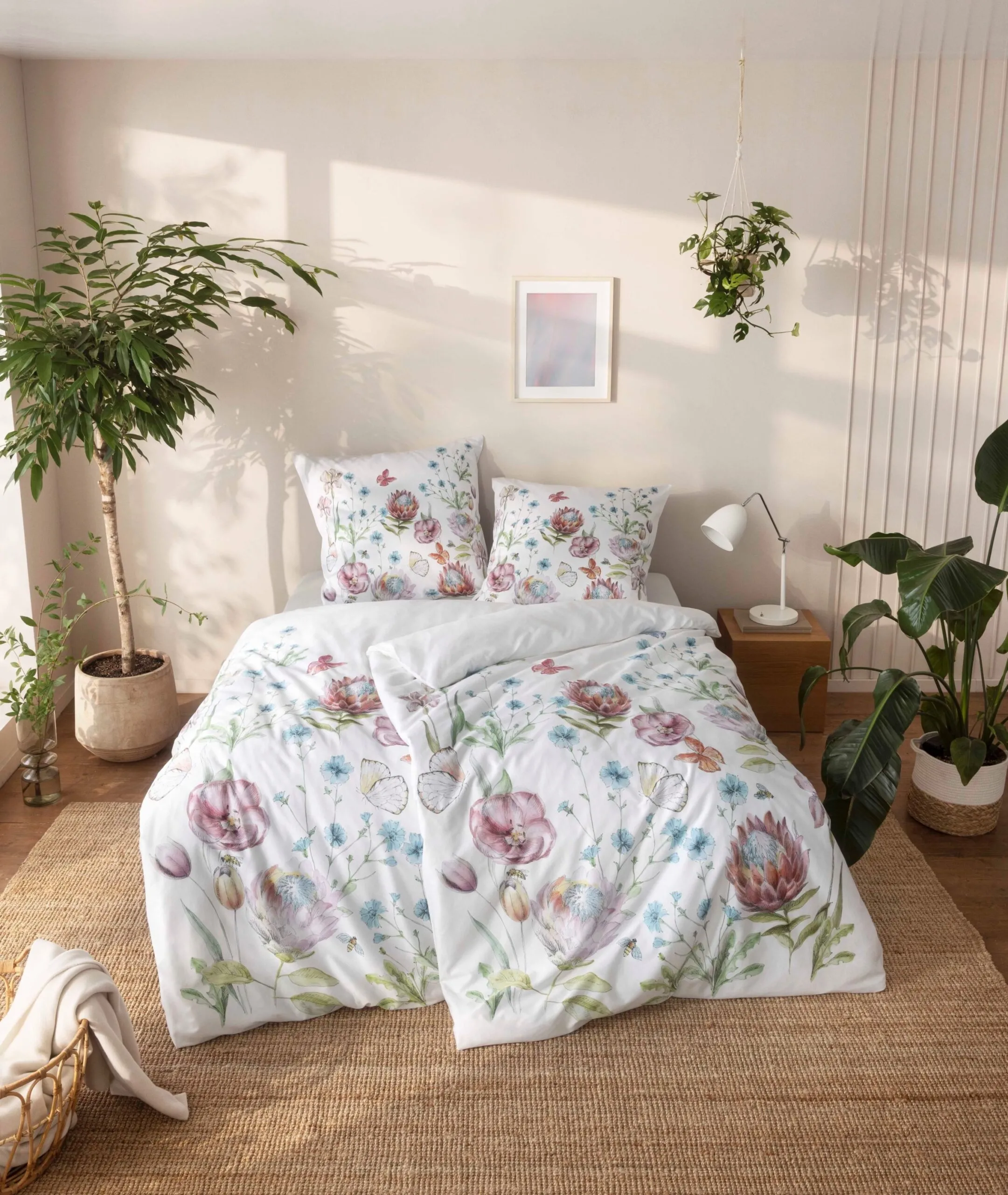 Pościel Estella 3422/985 Josefa Mako Satyna 200x220cm 3 części