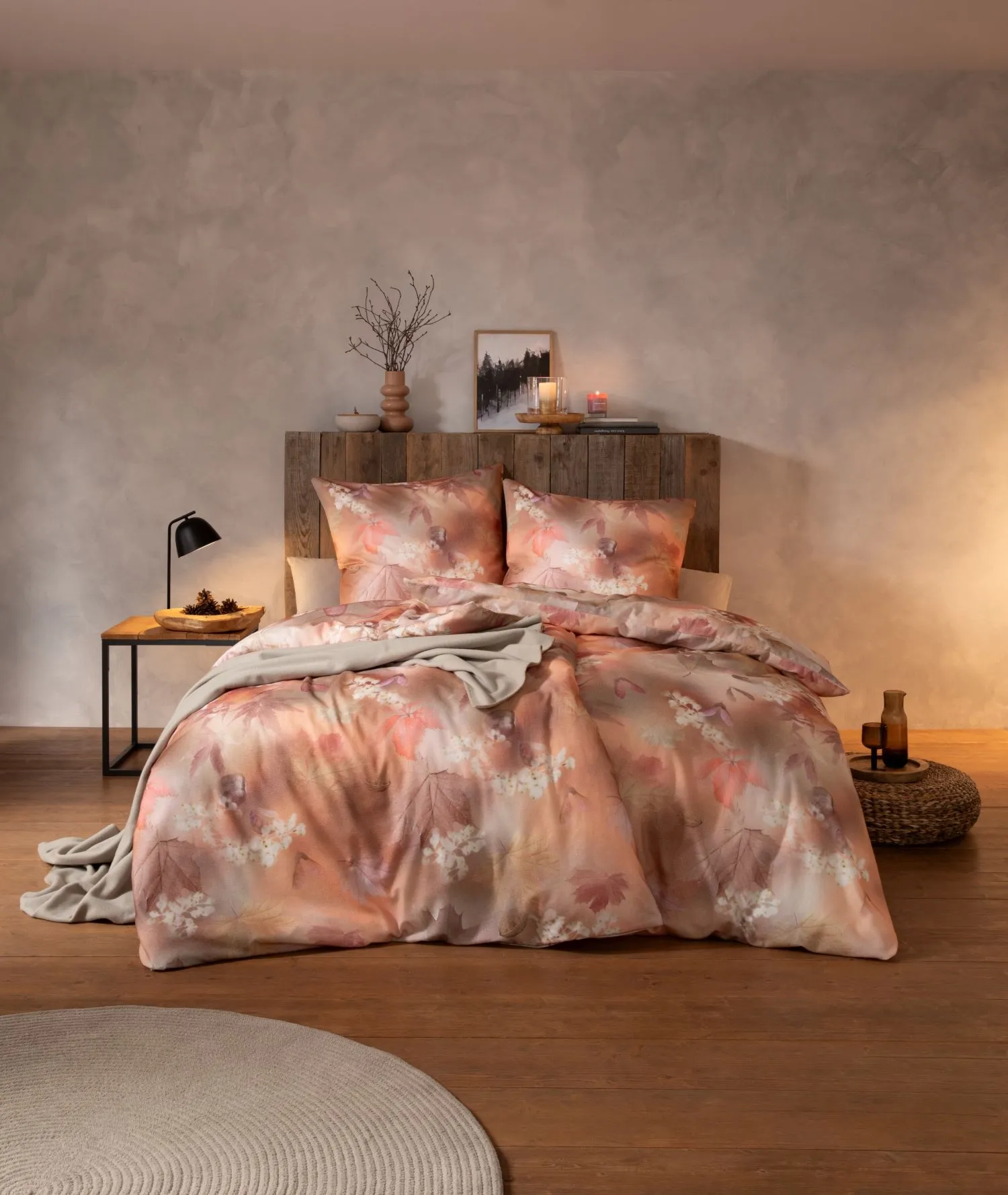 Pościel Estella 4452/980 Chestnut Flanela 200x220cm 3 części