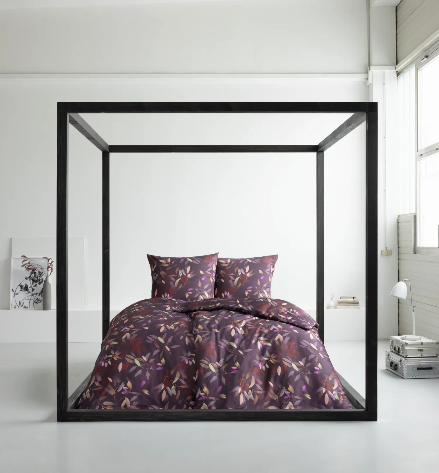 Pościel Estella 4800/085 Leavely Mako Satyna 160x200cm 3 części