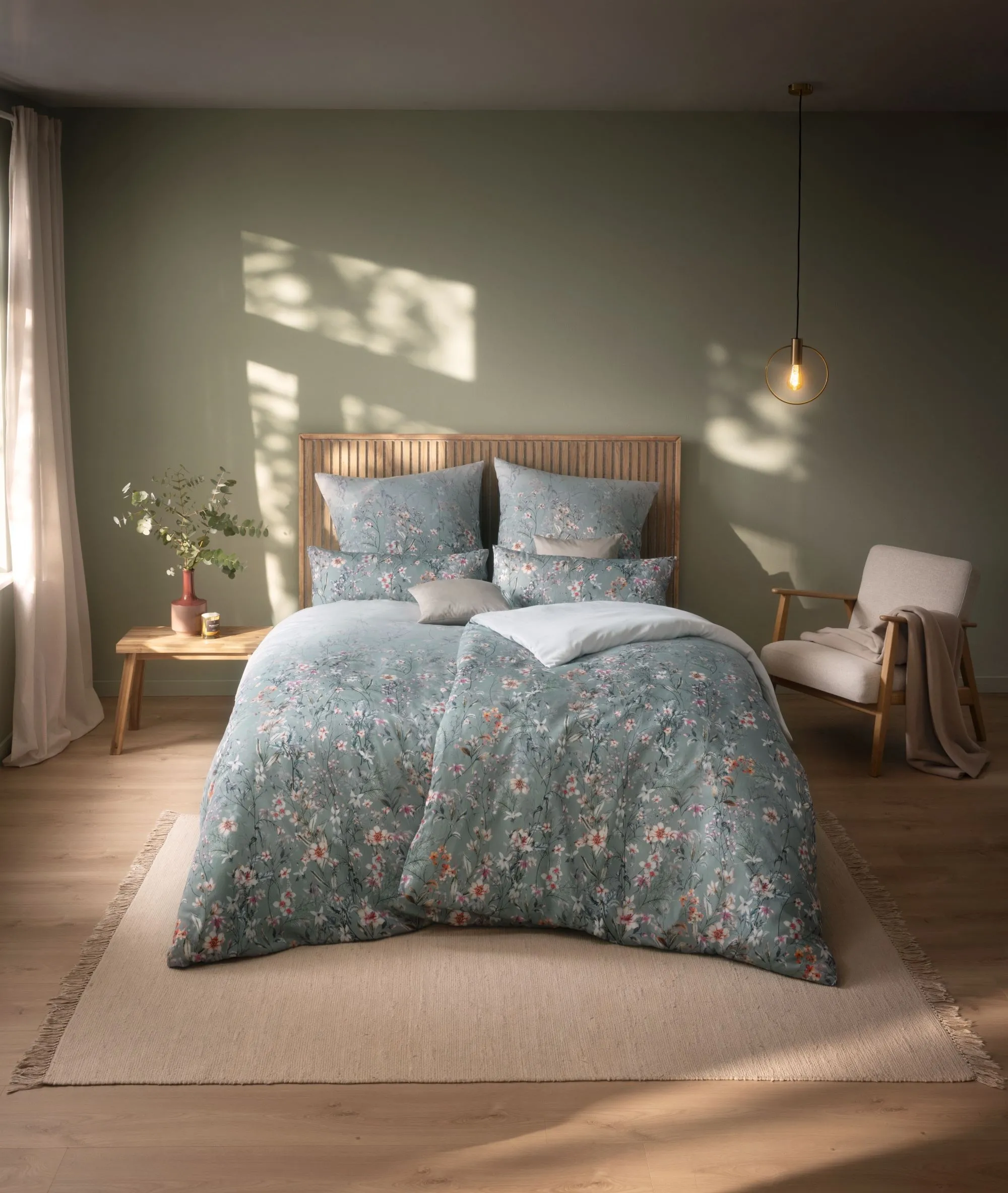 Pościel Estella 1035/532 Gesina Satyna De Lux 140x200cm 3 części