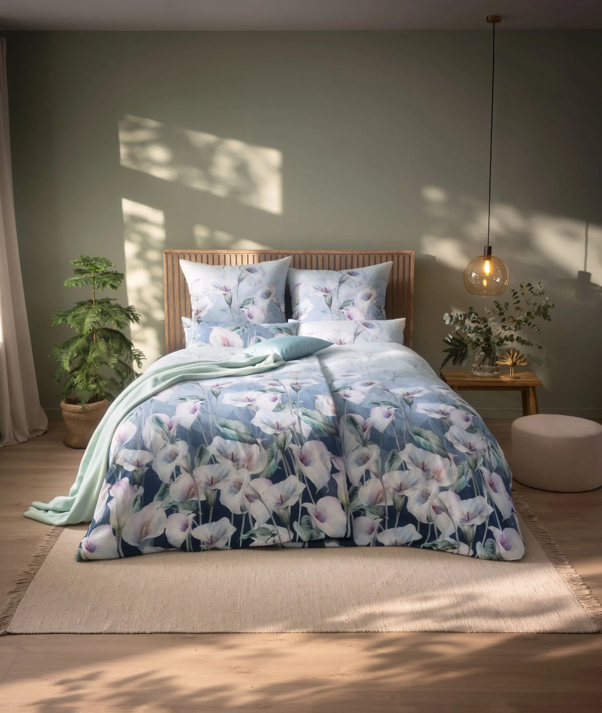 Pościel Estella 1036/655 Carolin Satyna De Lux 140x200cm 3 części