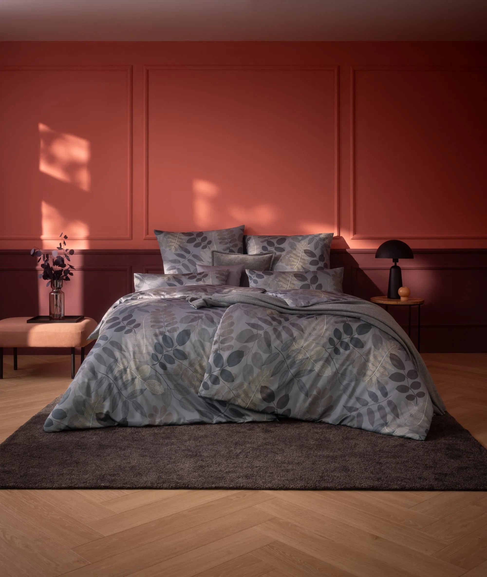 Pościel Estella 7987/810 Malou Mako Satyna 200x220cm 5 części