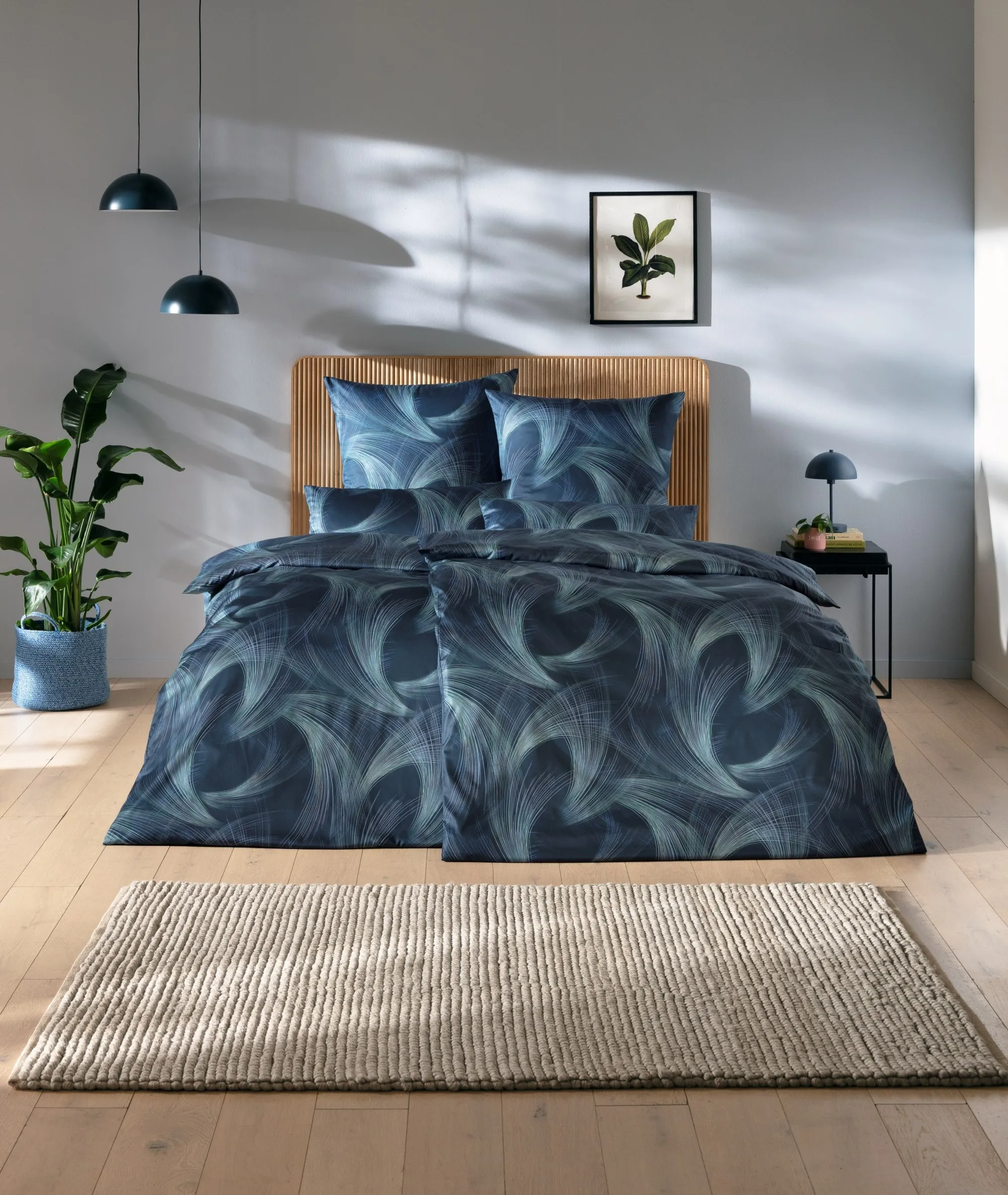 Pościel Estella 7993/655 Lino Mako Satyna 200x220cm 5 części