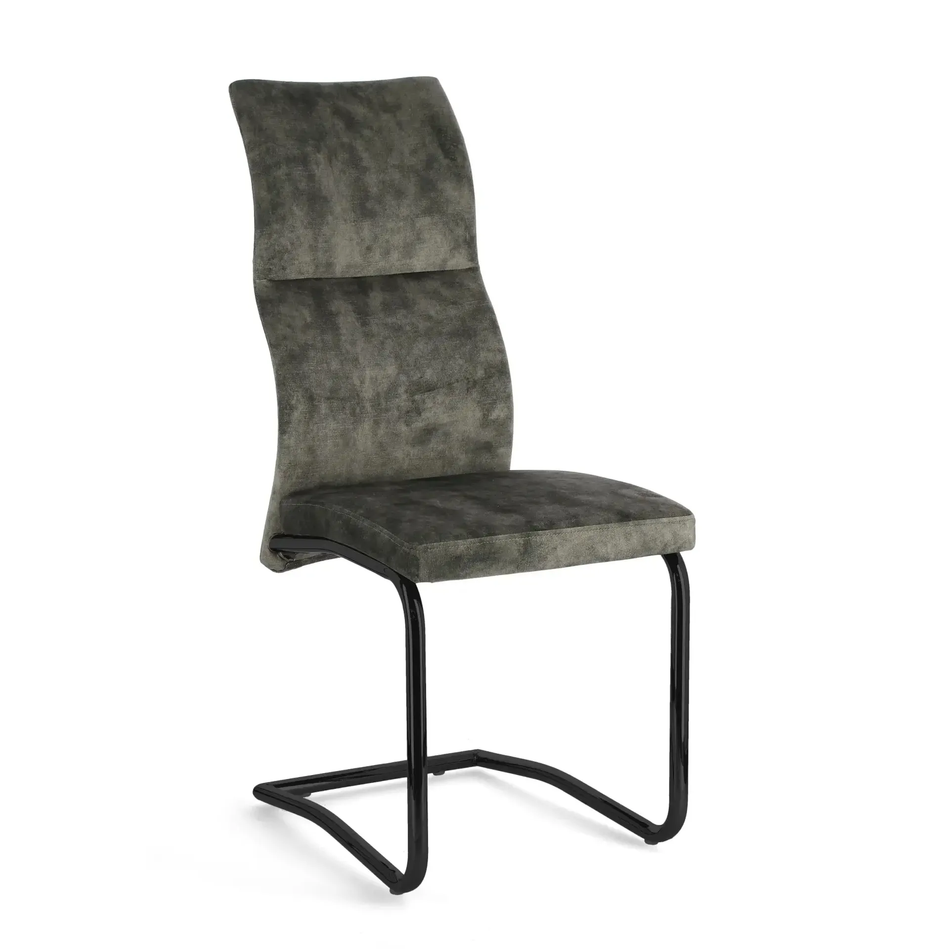 Krzesło tapicerowane THELMA Bizzotto ciemnozielone  43,5x62x102