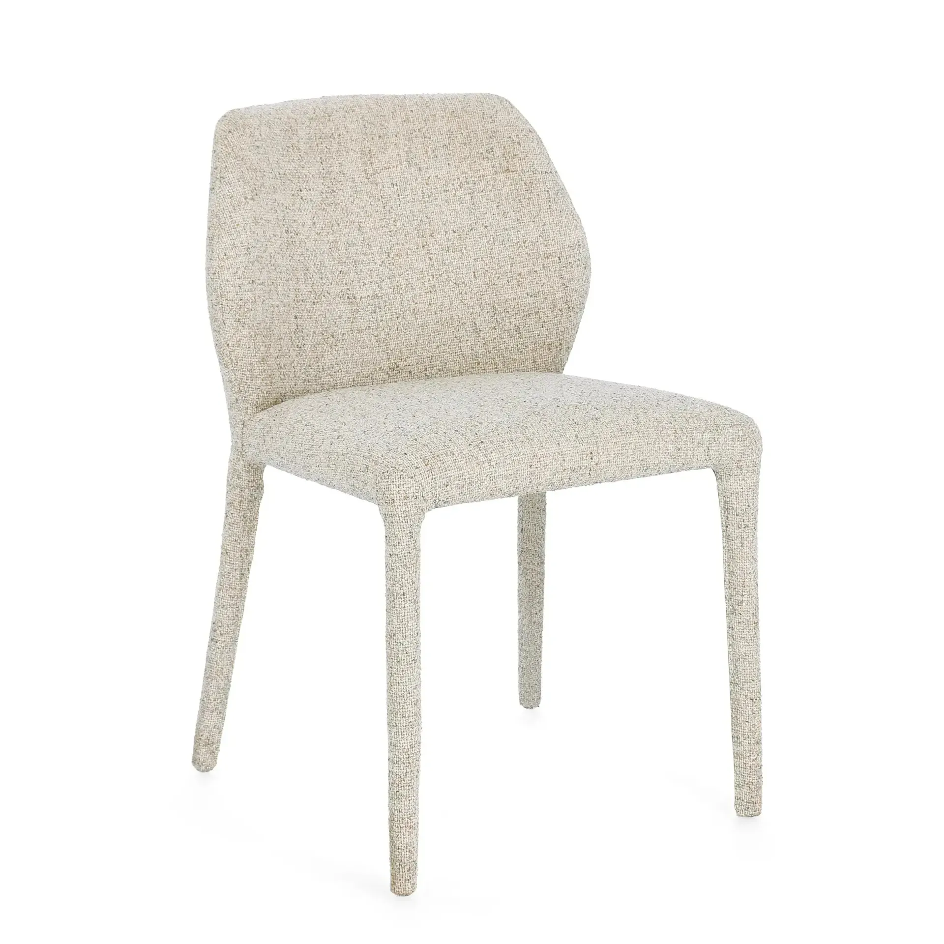 Nowoczesne krzesło LIBBY Bizzotto beżowe  50x55x77,5