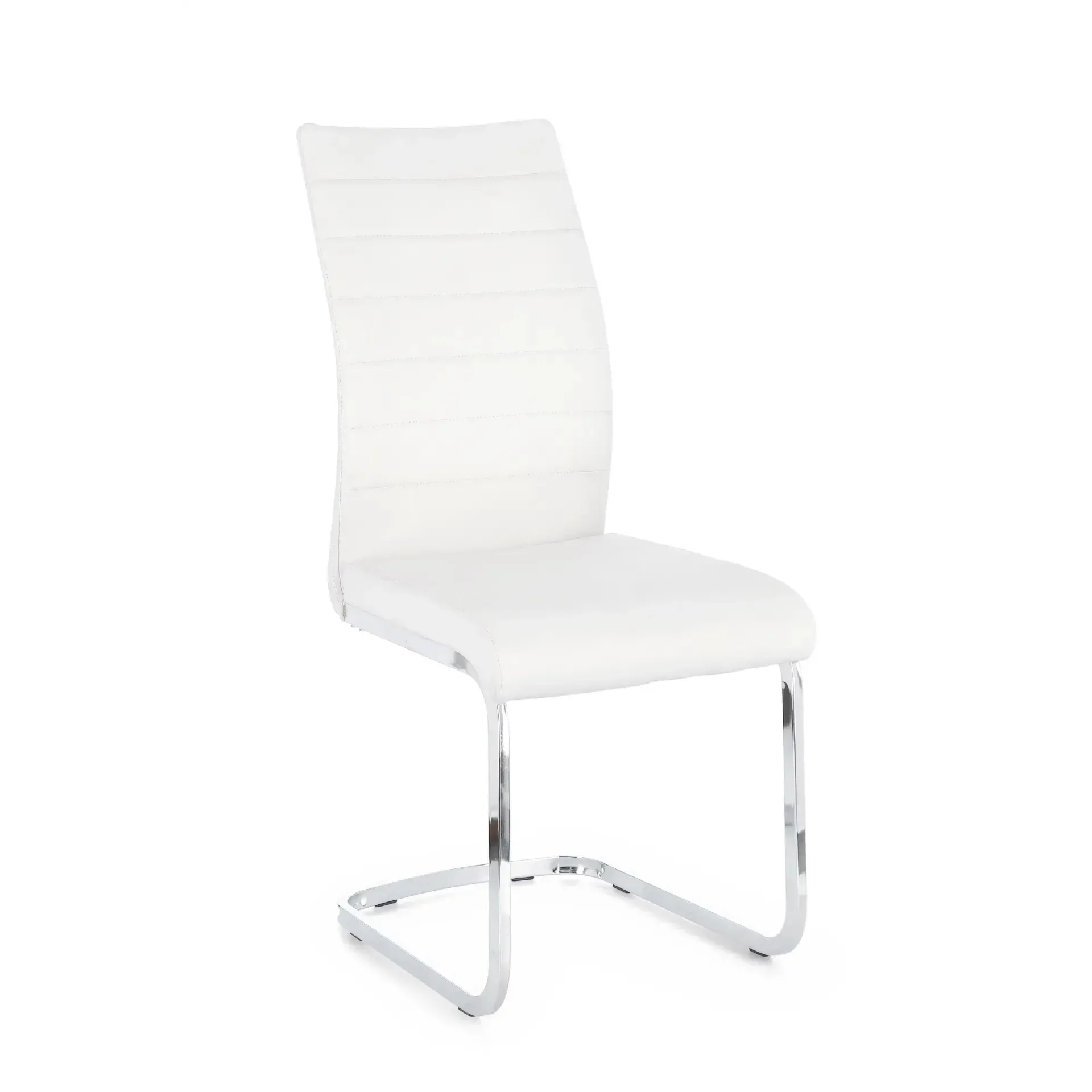 Krzesło tapicerowane MYRA Bizzotto białe  41x60x98