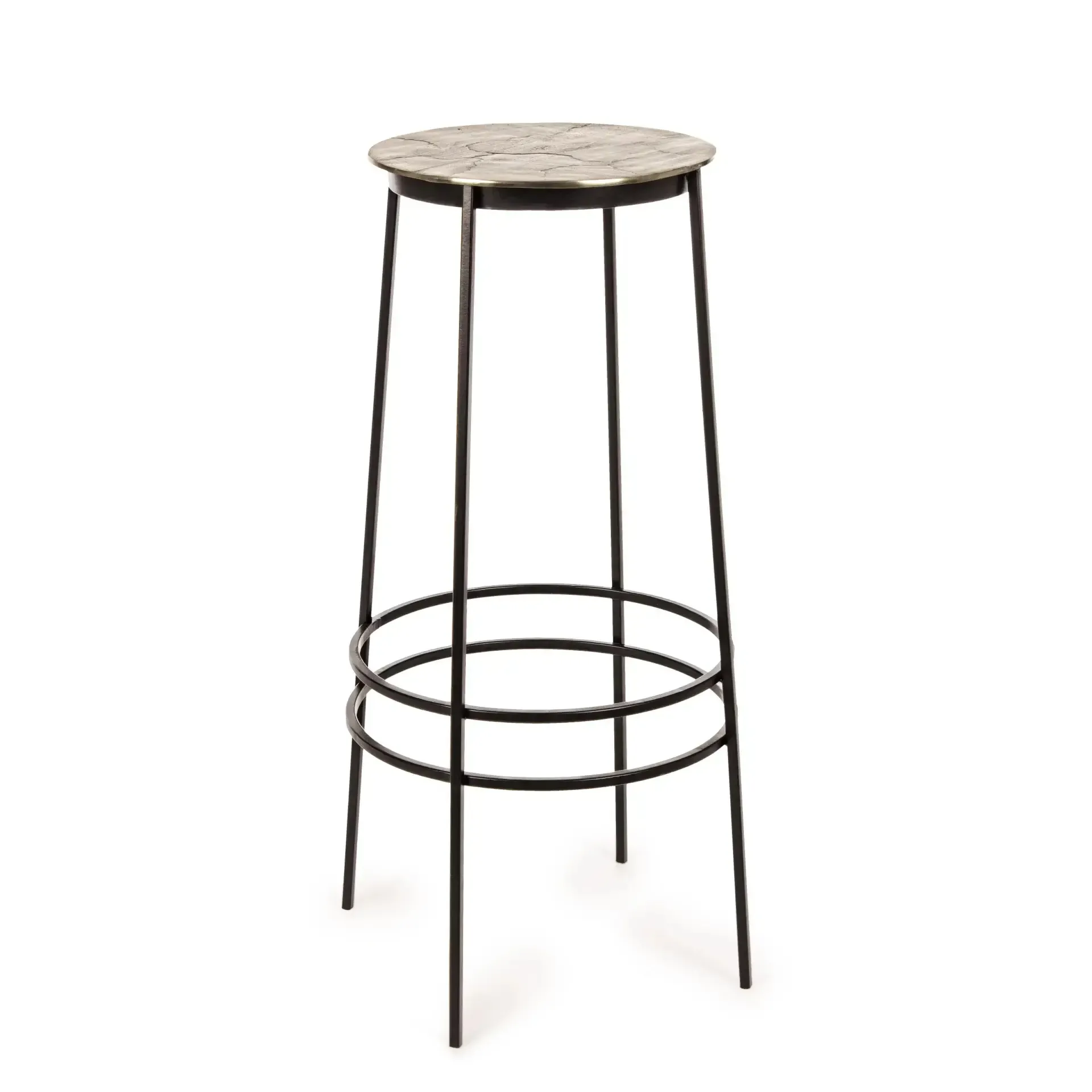 Nowoczesny hoker AMIRA Bizzotto złoty  Ø36x77