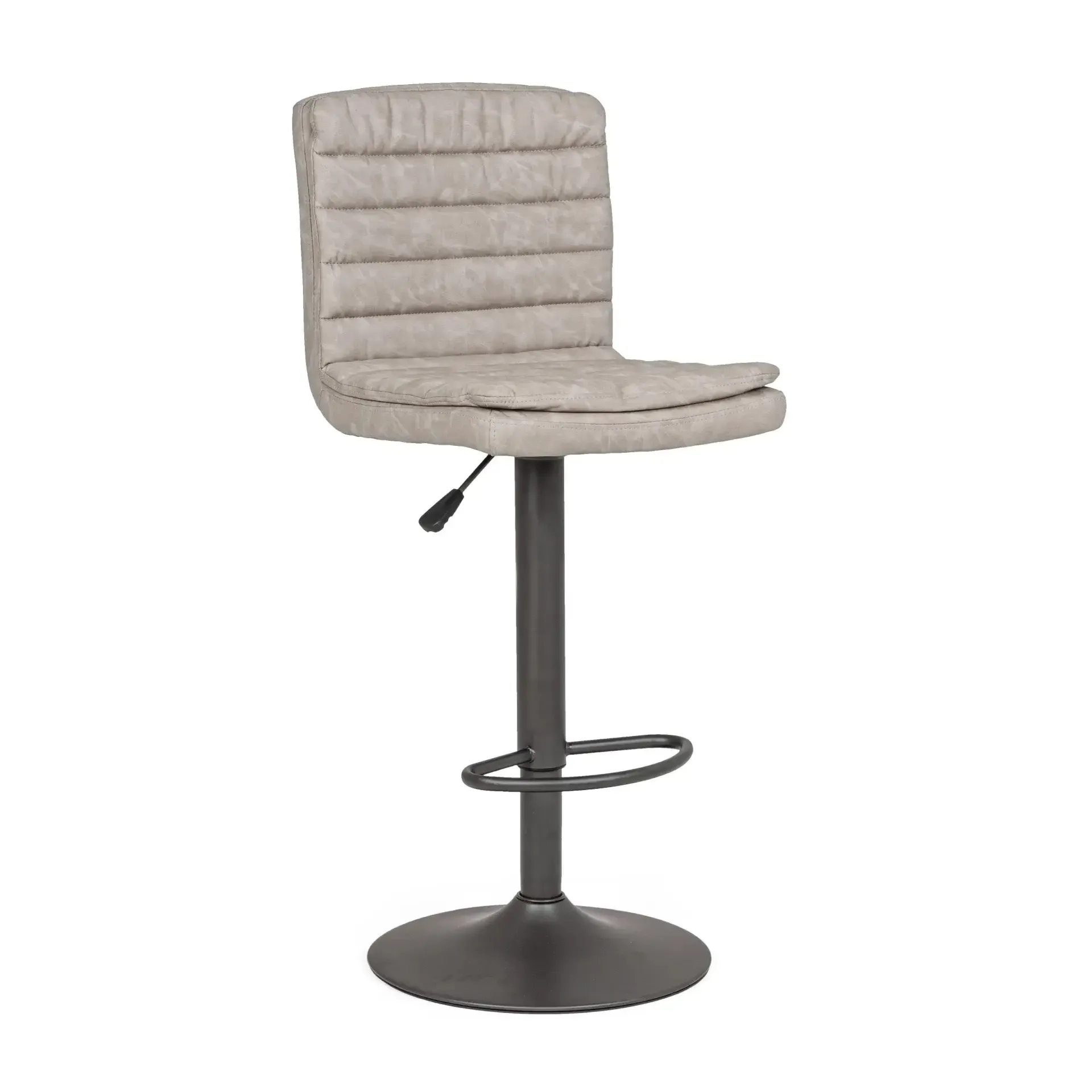 Hoker tapicerowany CONNOR Bizzotto jasnoszary  41x50x94,5|115,5