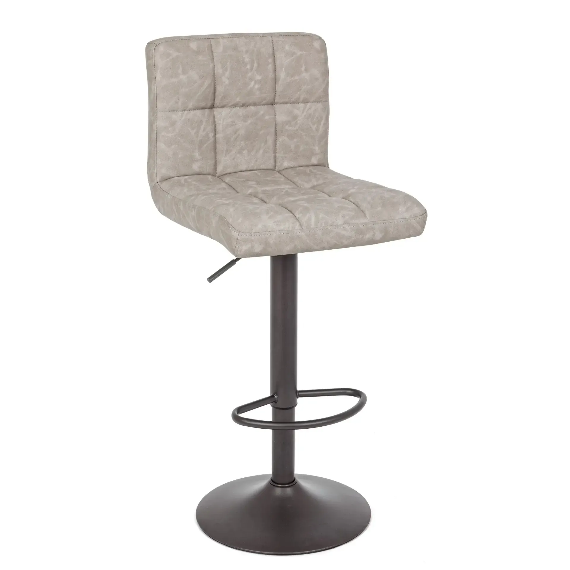 Hoker tapicerowany GREYSON Bizzotto jasnoszary  42x51x92|113