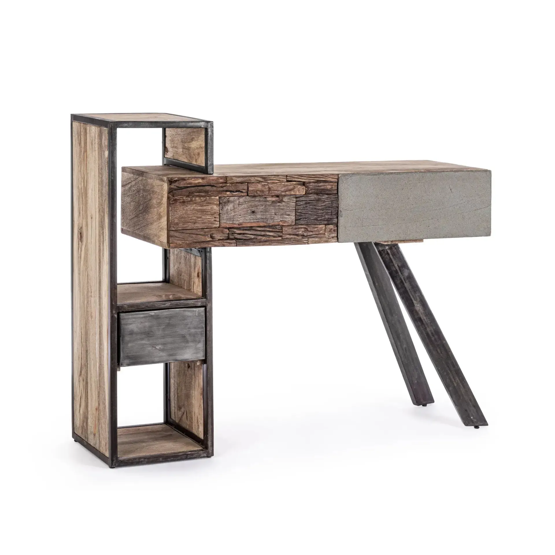 Nowoczesna konsola MANCHESTER Bizzotto naturalna drewniana 118x35x95