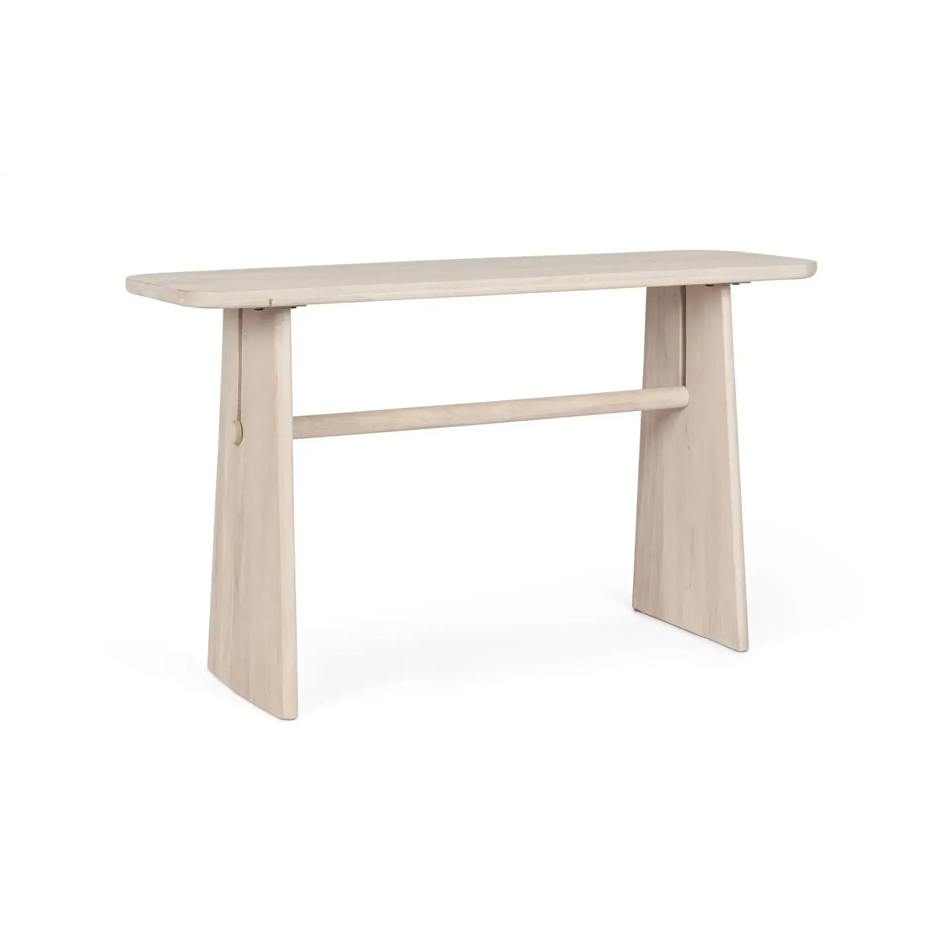 Nowoczesna konsola ELISHEVA Bizzotto biała  135x45x78