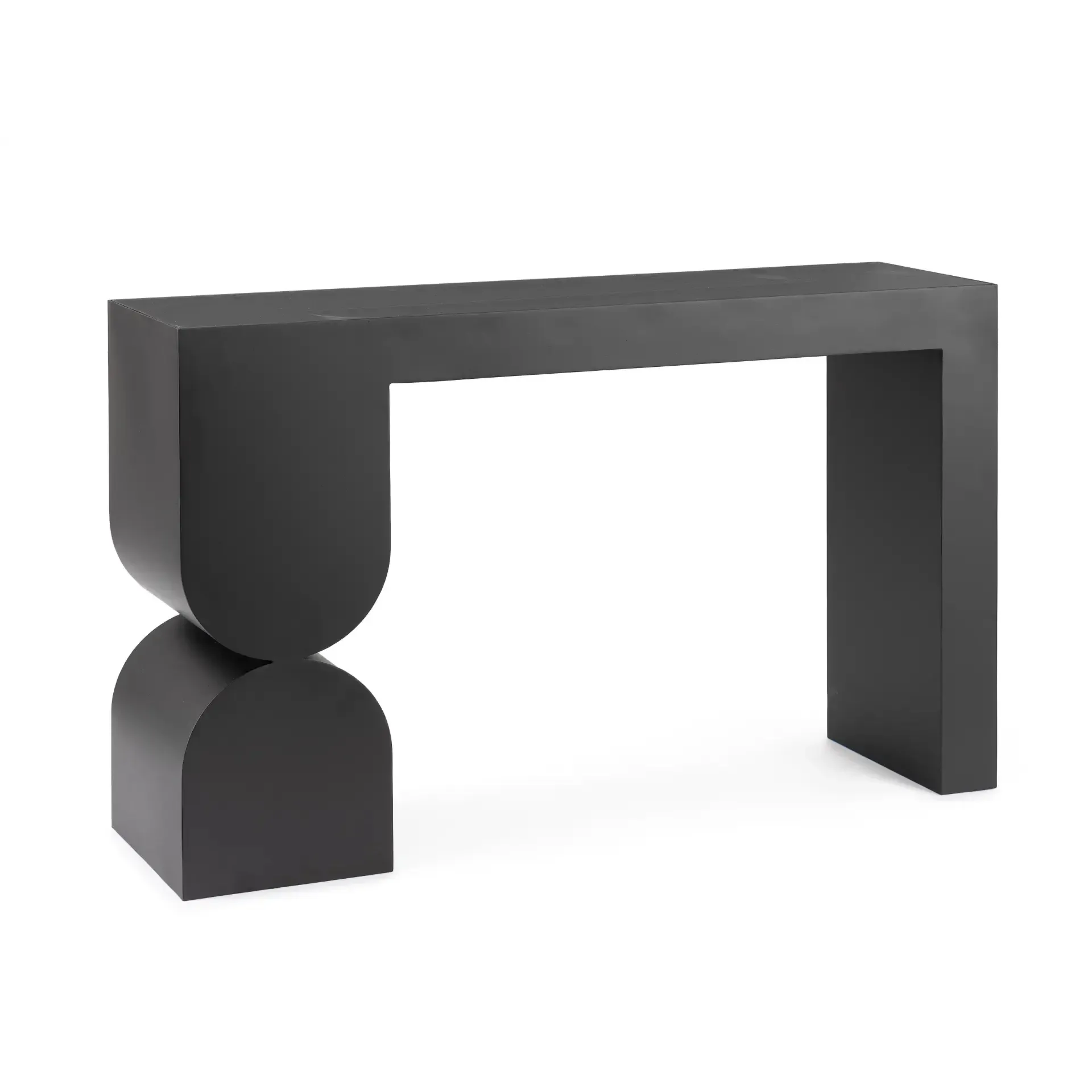 Nowoczesna konsola ARCHIE Bizzotto czarna  120x32x75